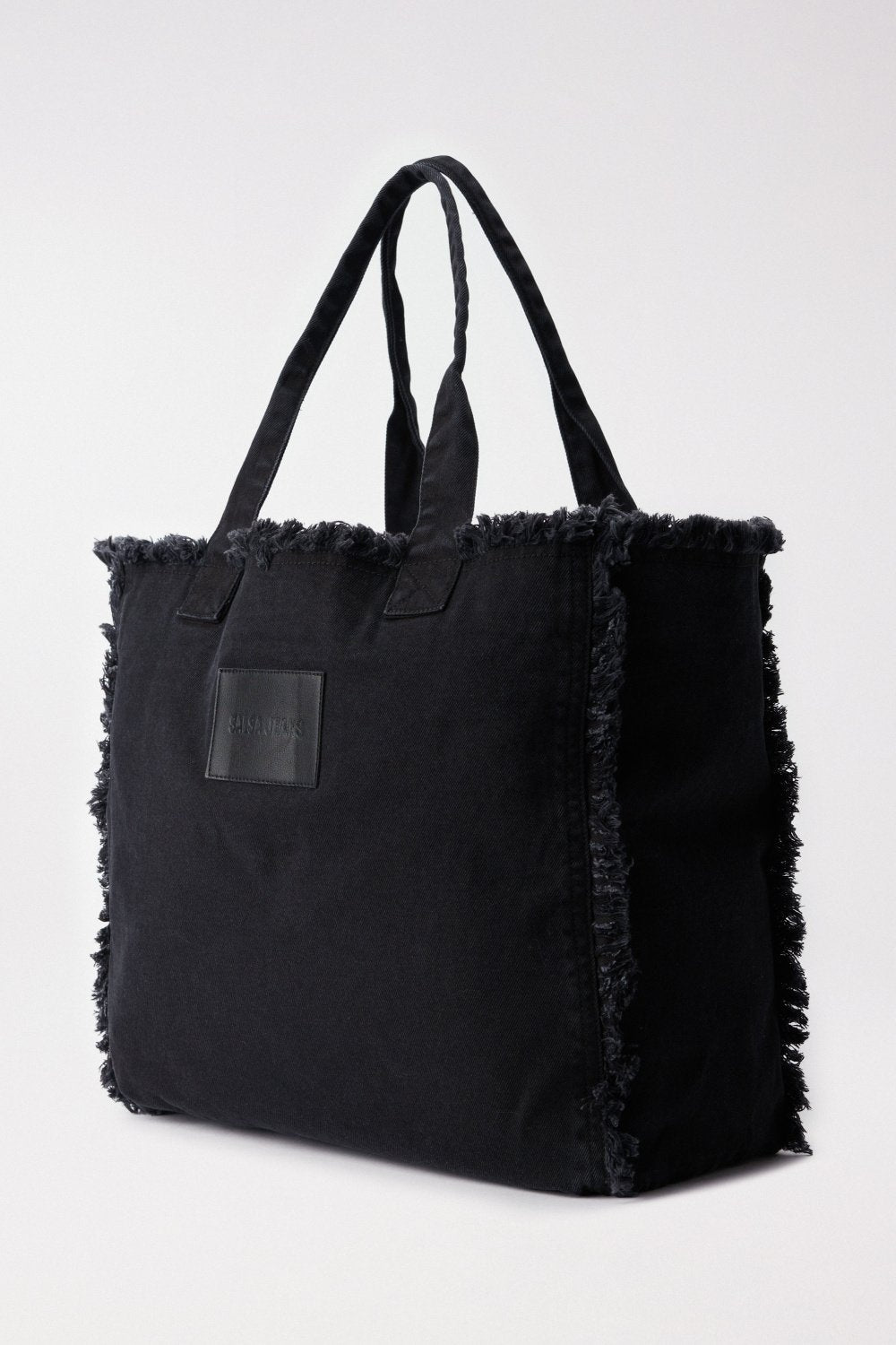 Denim Tote Bag in Black Taschen Salsa Jeans   