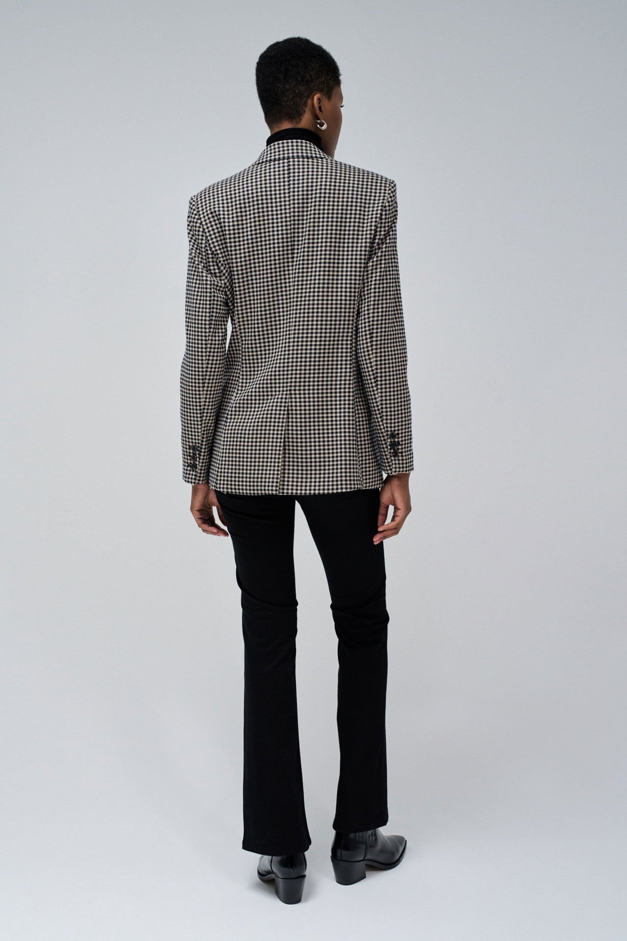 Checkered Suit Blazer in Light Pearl Jacken Salsa Jeans   