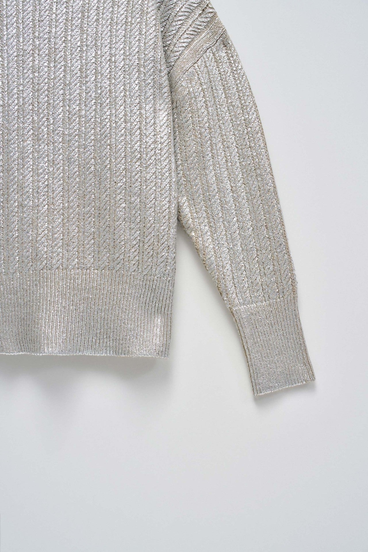 Shimmer Sweater in Medium Grey Pullover Salsa Jeans   