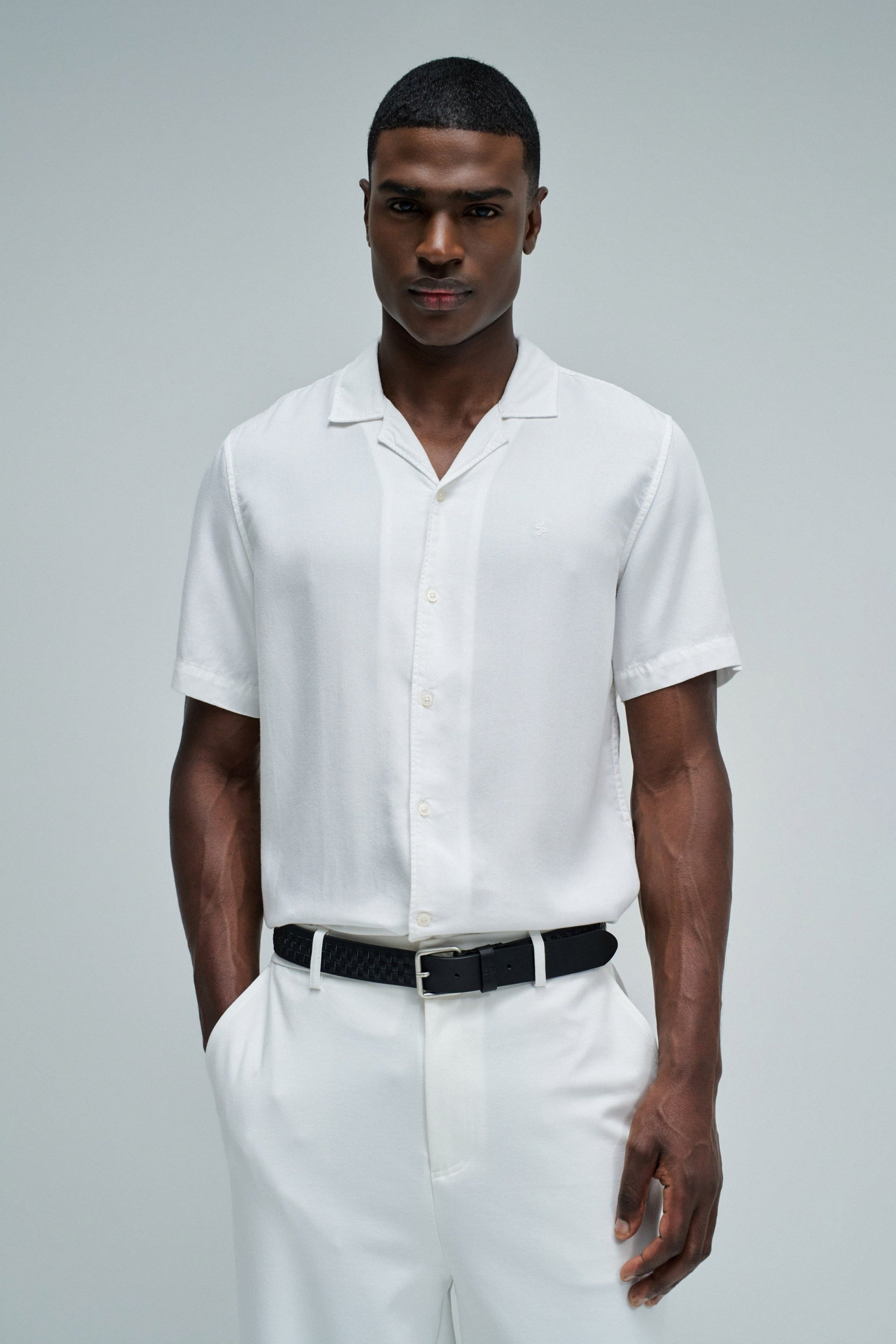 Shirt Light Denim in White Hemden Salsa Jeans