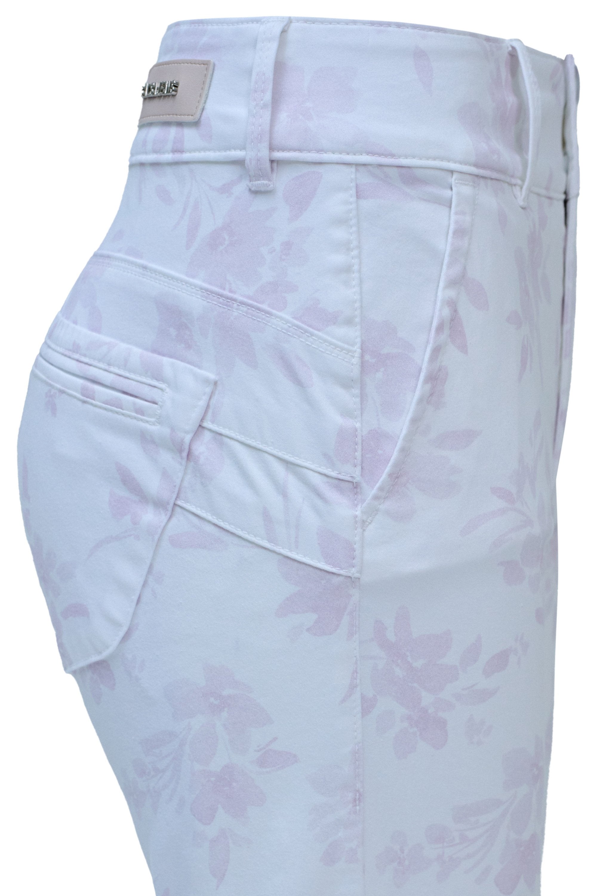 Secret Chino Print in Light Beige Hosen Salsa Jeans