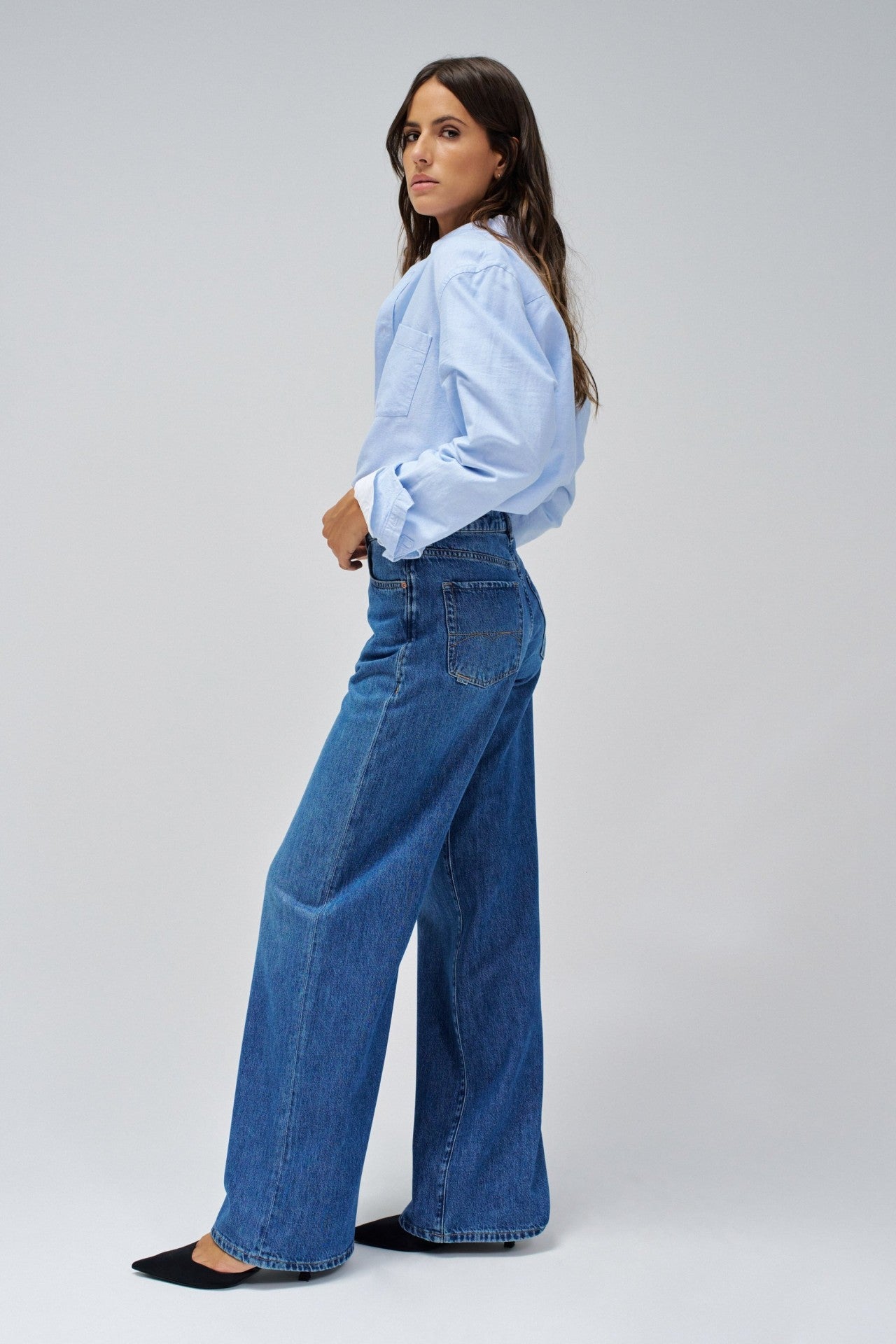 Wide Leg in Medium Light Jeans Salsa Jeans