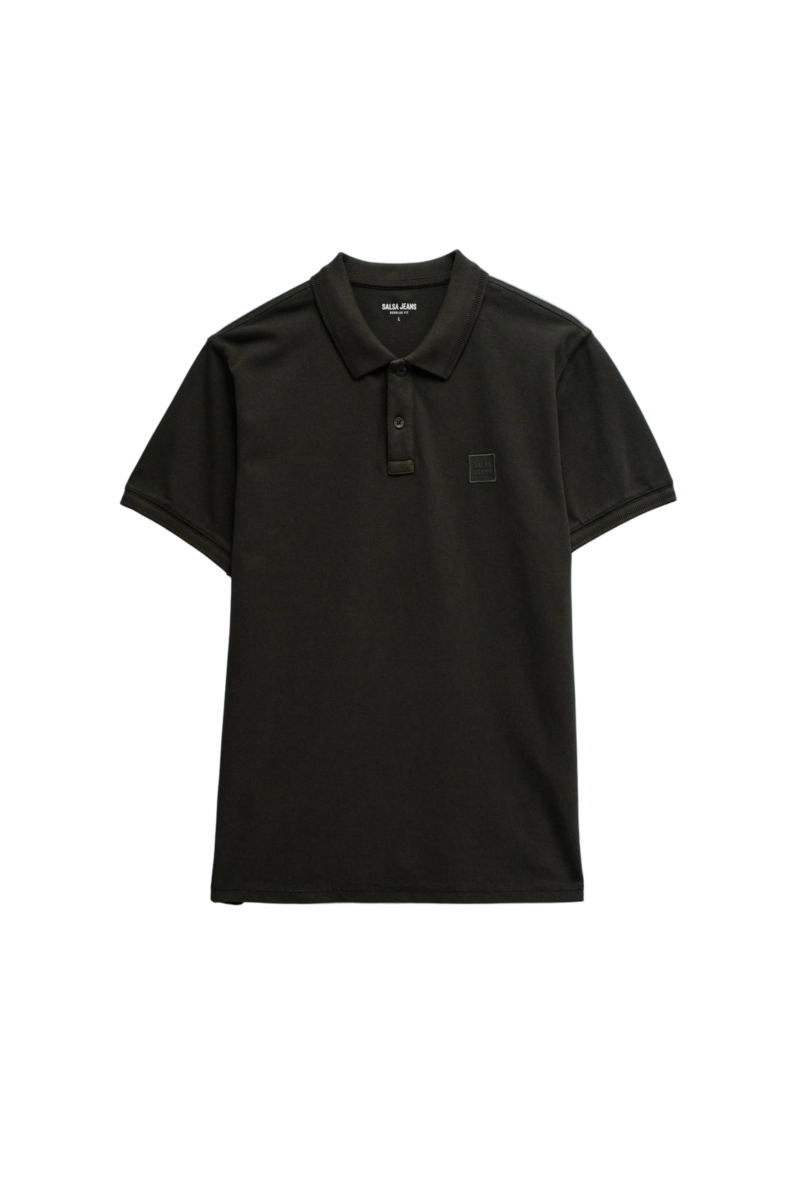 Washed Polo New Details in Dark Green