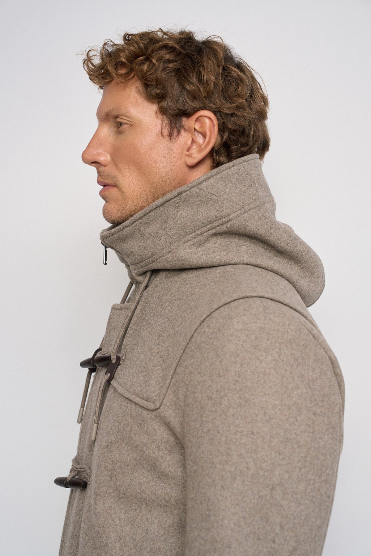 Dufflecoat aus Wollmix in Medium Beige Jacken Salsa Jeans