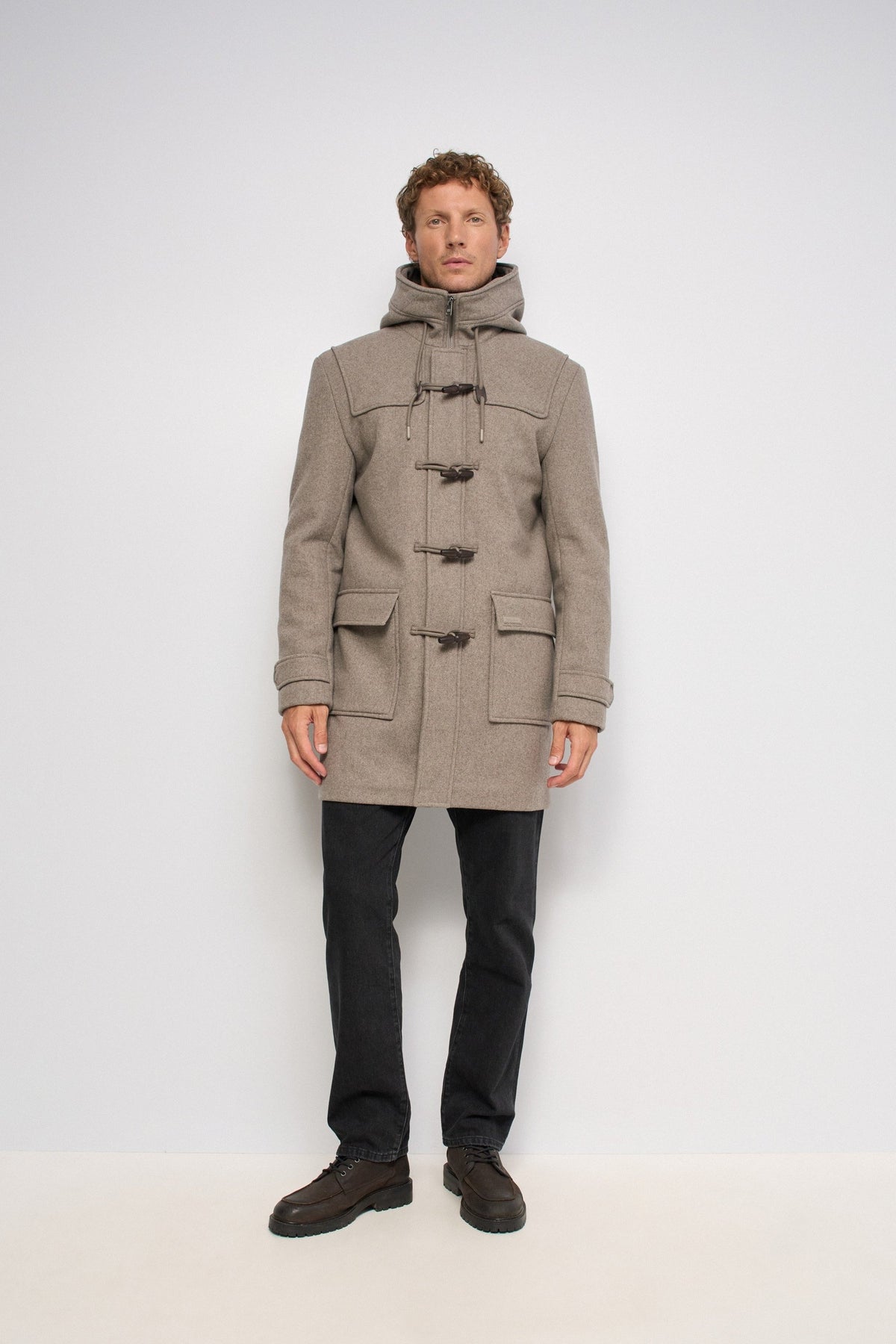 Dufflecoat aus Wollmix in Medium Beige Jacken Salsa Jeans