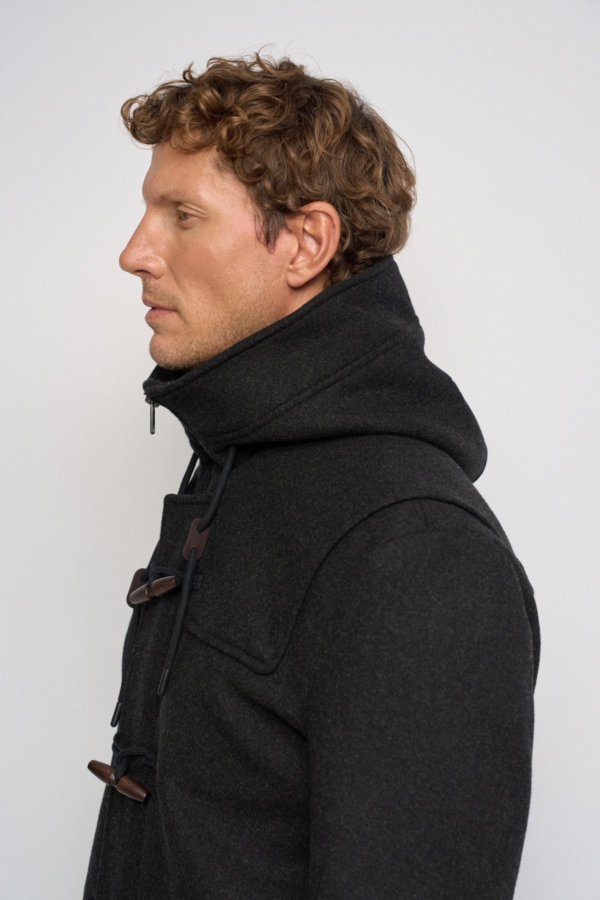 Dufflecoat aus Wollmix in Dark Grey Jacken Salsa Jeans