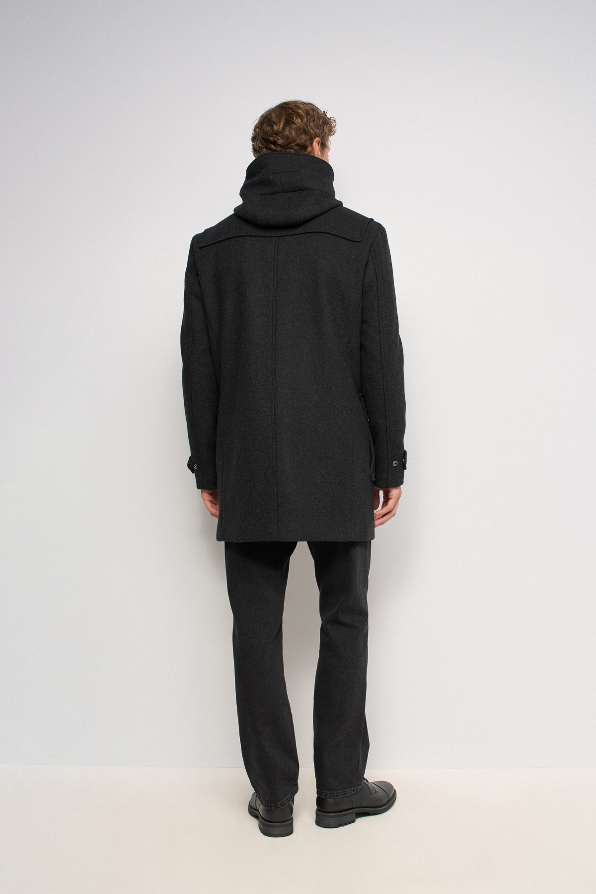 Dufflecoat aus Wollmix in Dark Grey Jacken Salsa Jeans