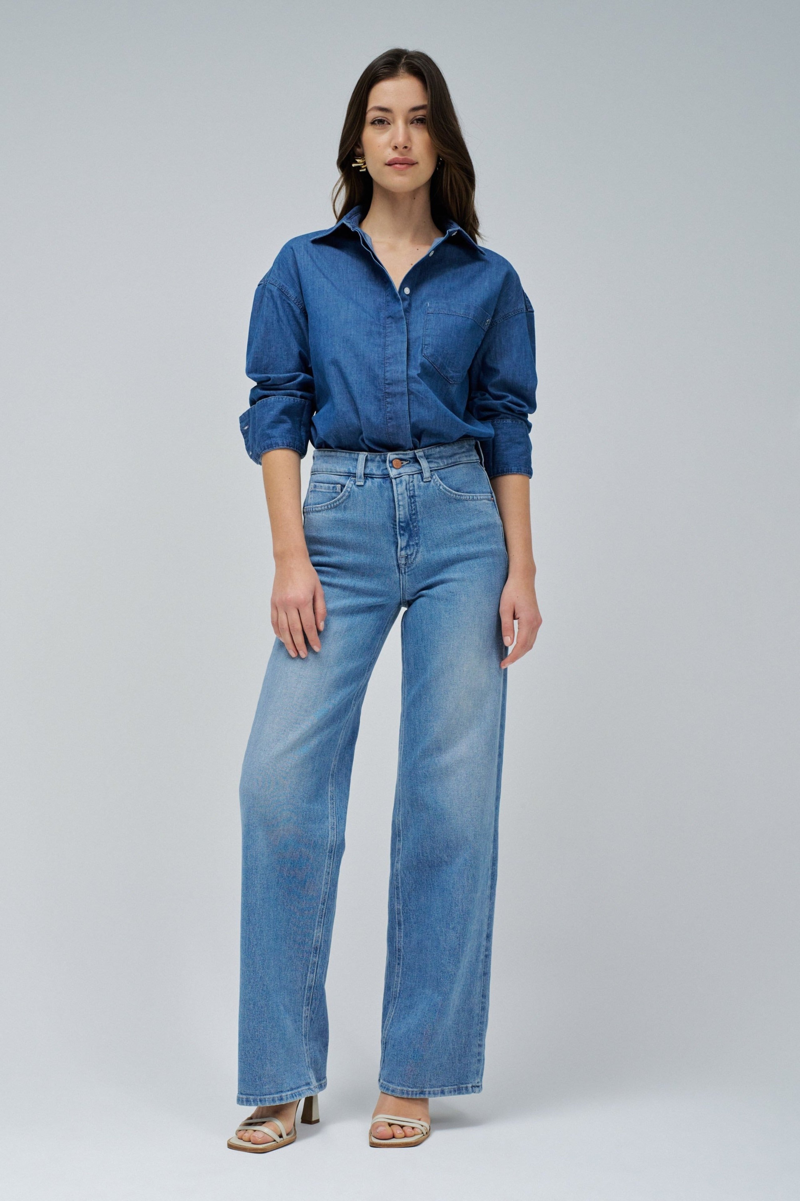 Faith Wide in Light Wash Jeans Salsa Jeans
