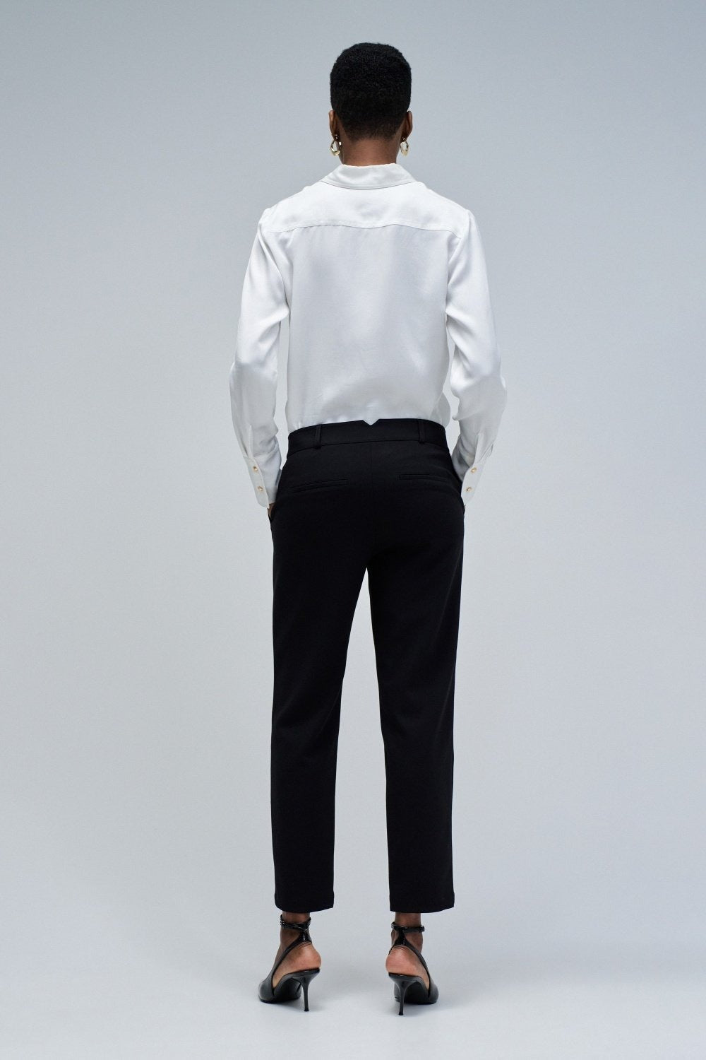 Basic High Waist Chino in Black Hosen Salsa Jeans