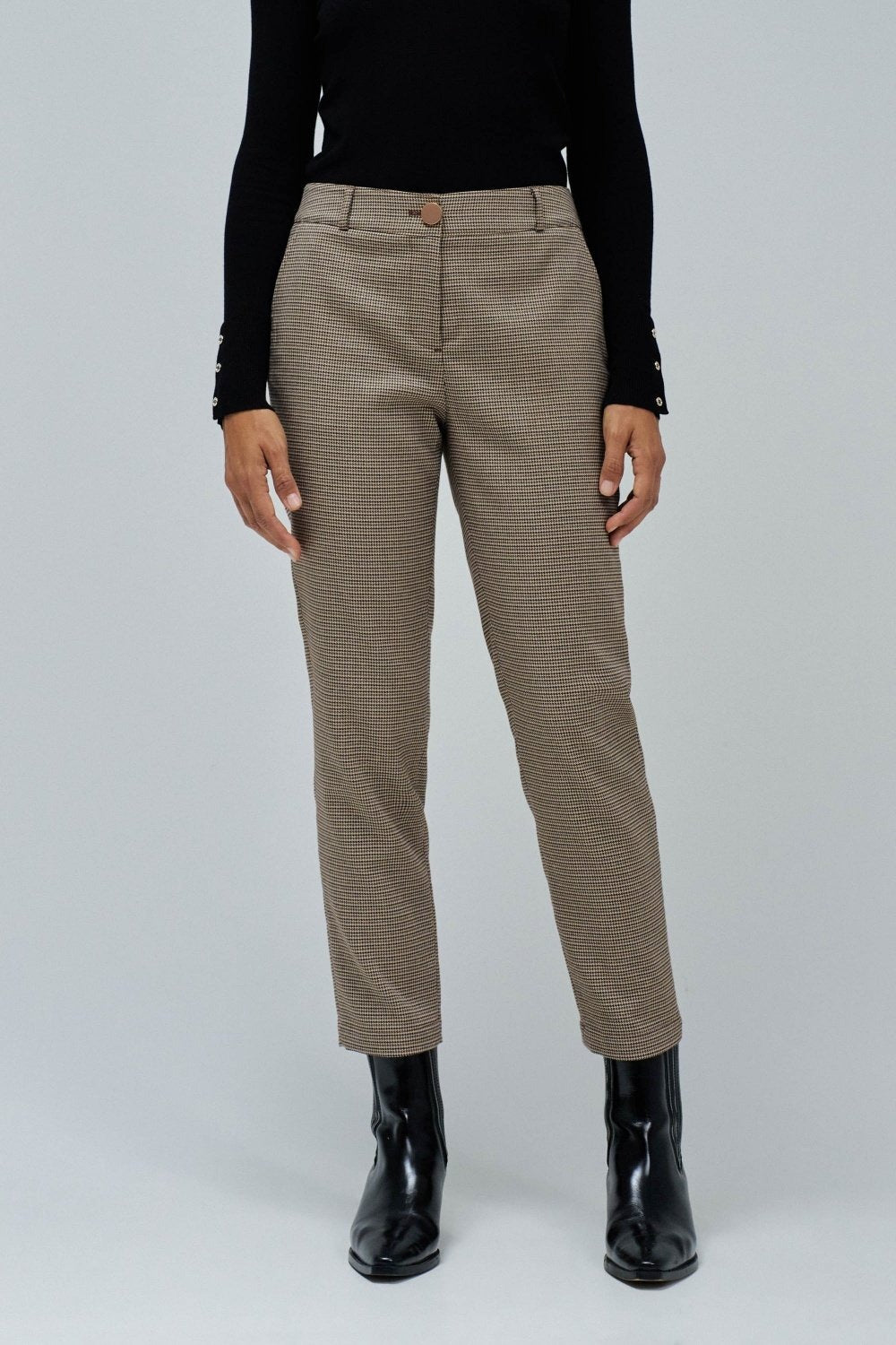 Basic High Waist Chino in Medium Brown Hosen Salsa Jeans