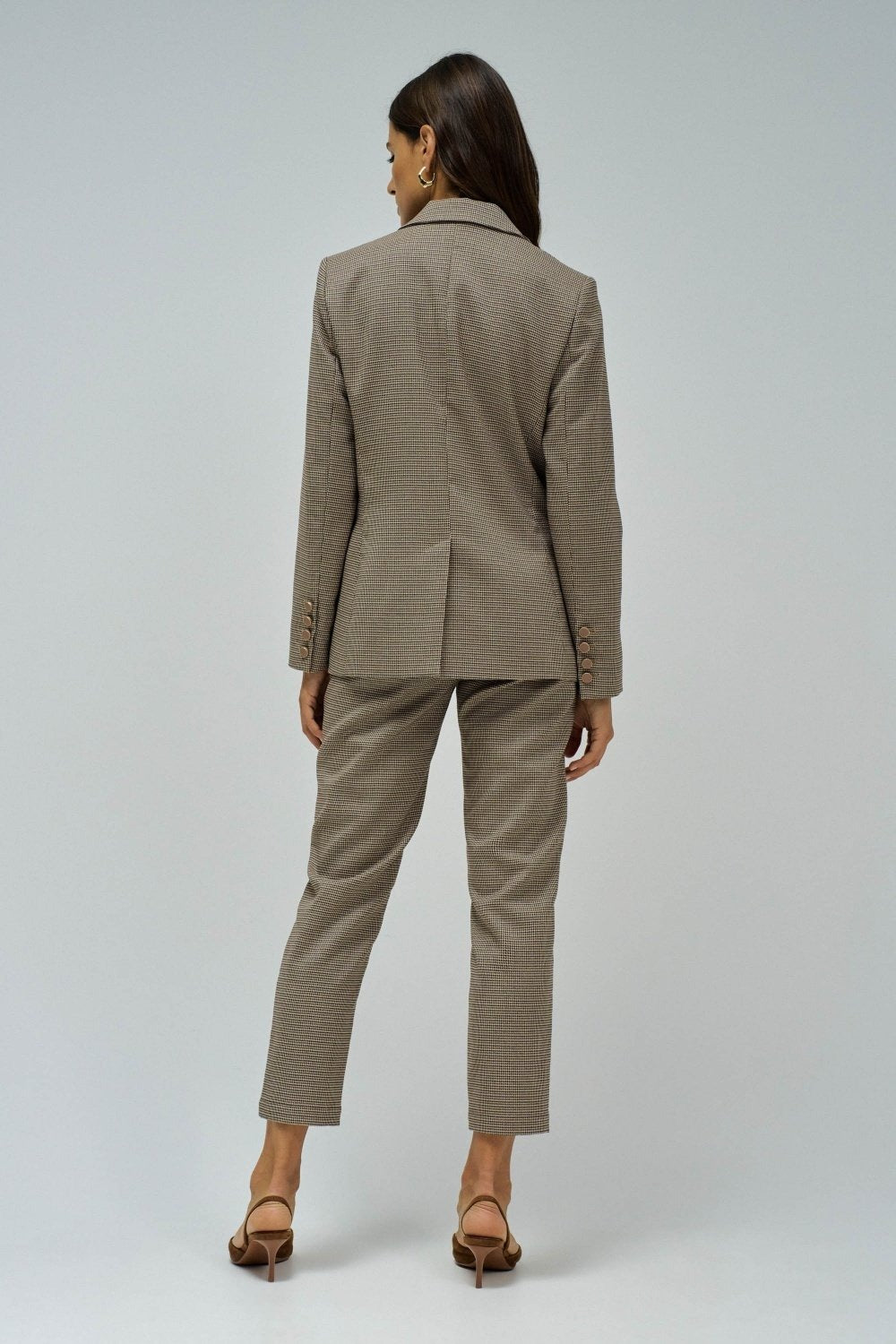 Slim Fit Suit Blazer in Medium Brown Jacken Salsa Jeans