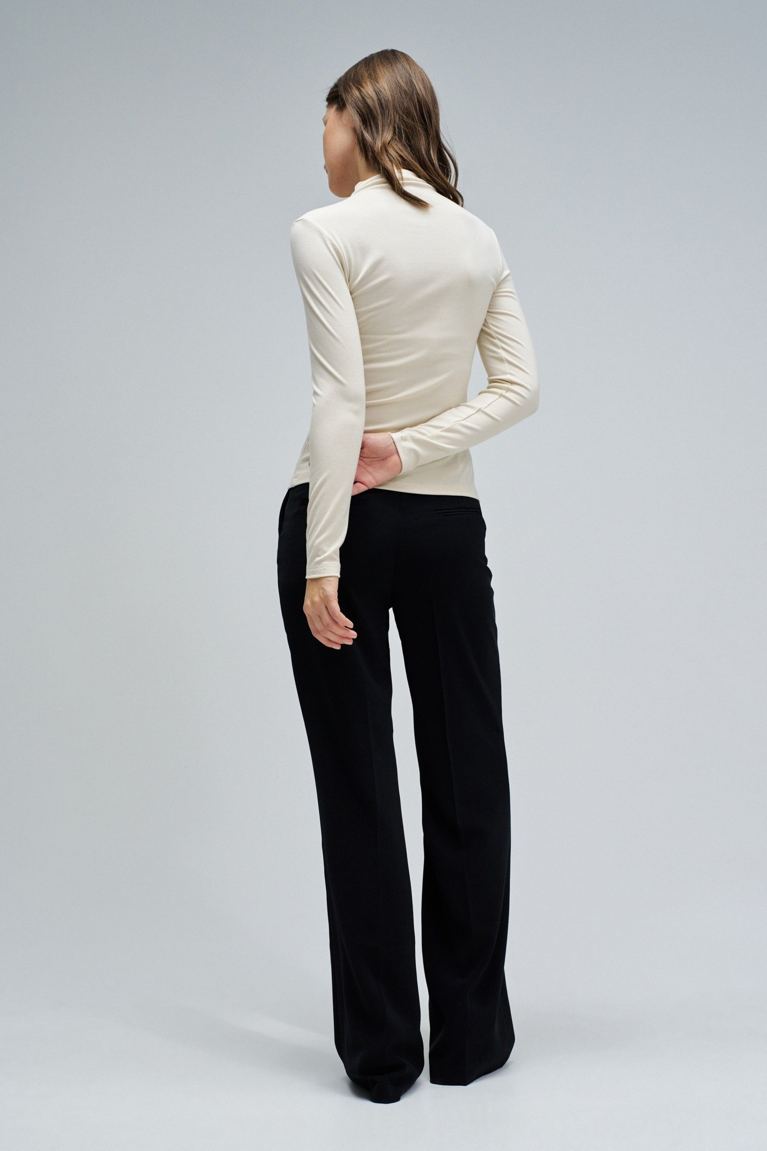 Longsleeve With Twist Detail in Dark Pearl T-Shirts Salsa Jeans