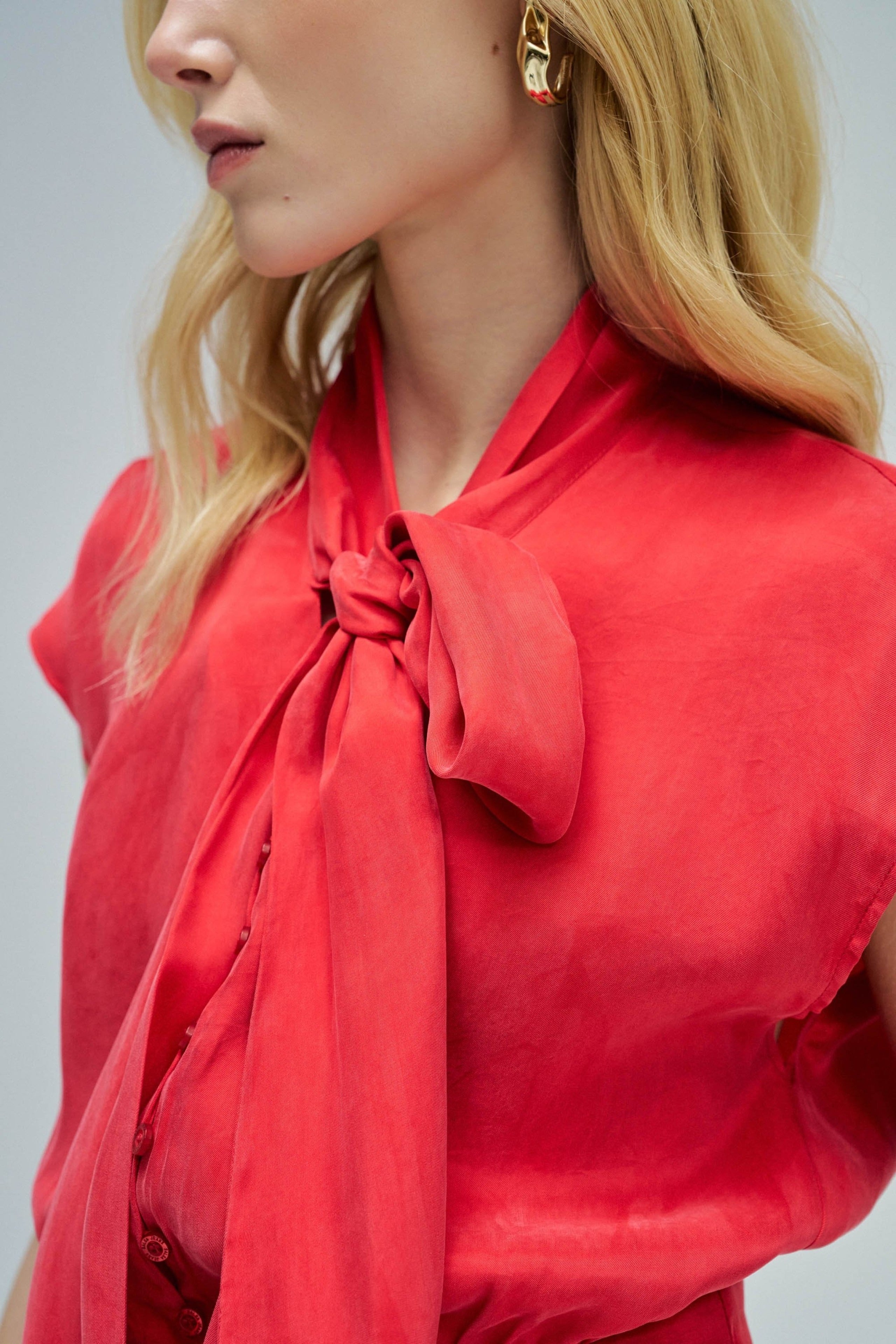 Corset Blouse Style in Dark Red Hemden Salsa Jeans