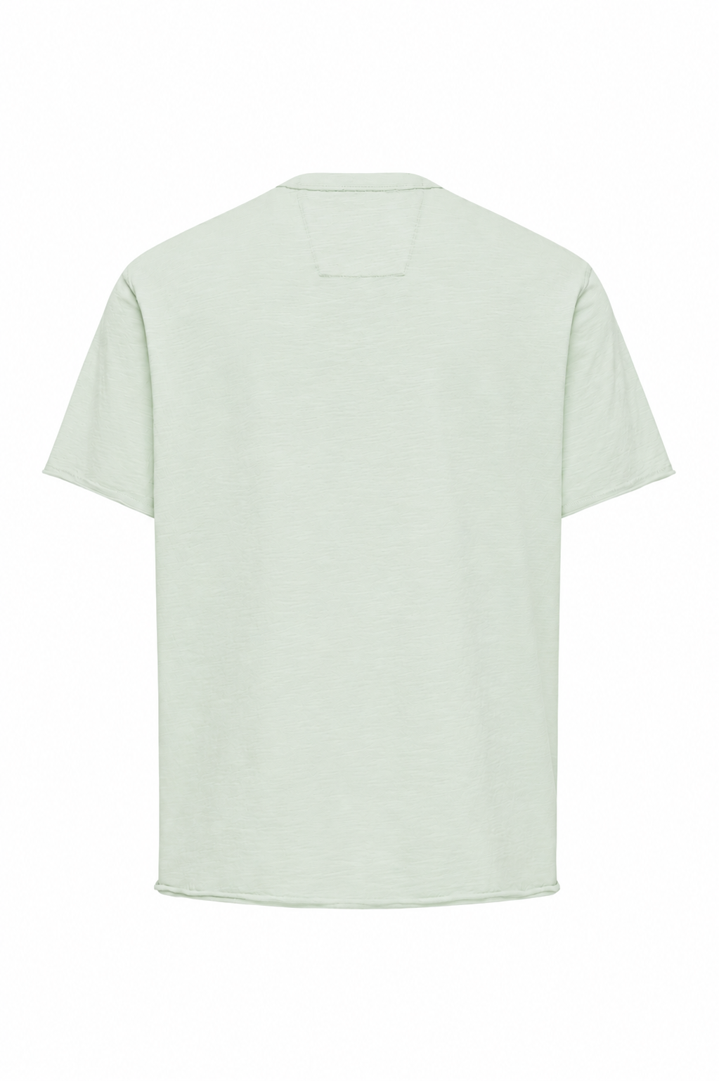 T-Shirt Slub Jersey Raw Edge in Light Green V1 T-Shirts Salsa Jeans