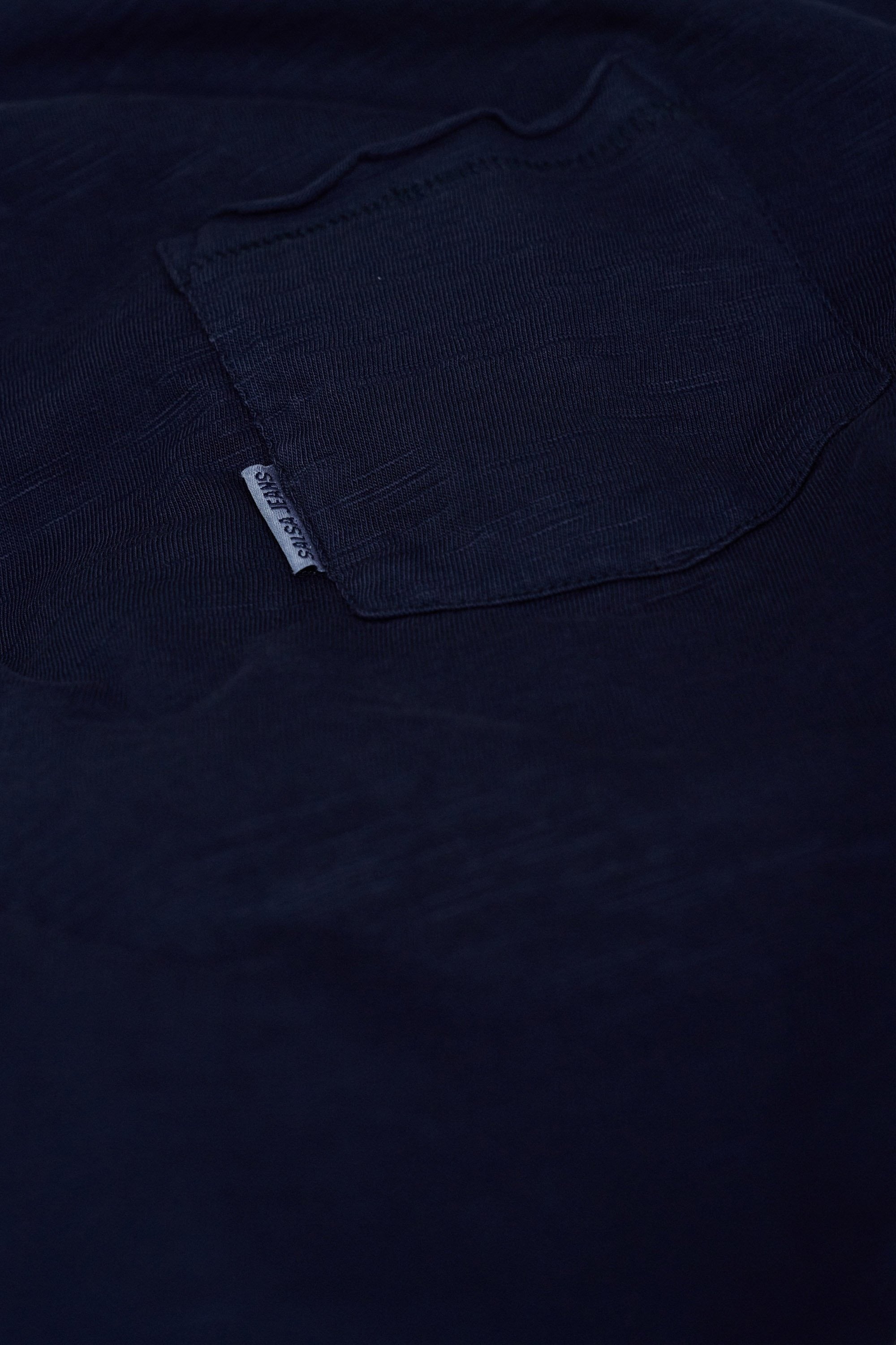 T-Shirt Slub Jersey Raw Edge in Dark Blue T-Shirts Salsa Jeans