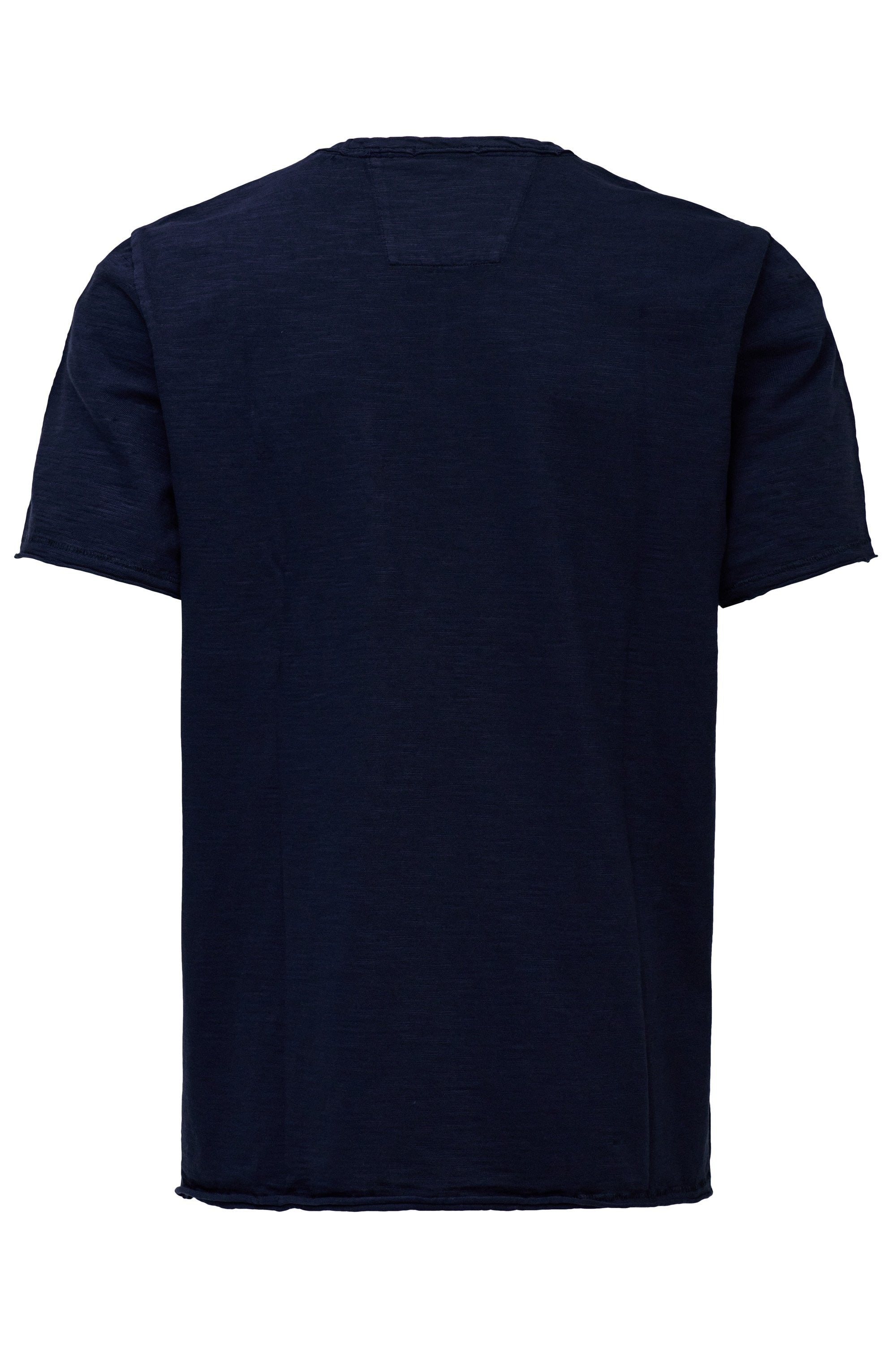 T-Shirt Slub Jersey Raw Edge in Dark Blue T-Shirts Salsa Jeans