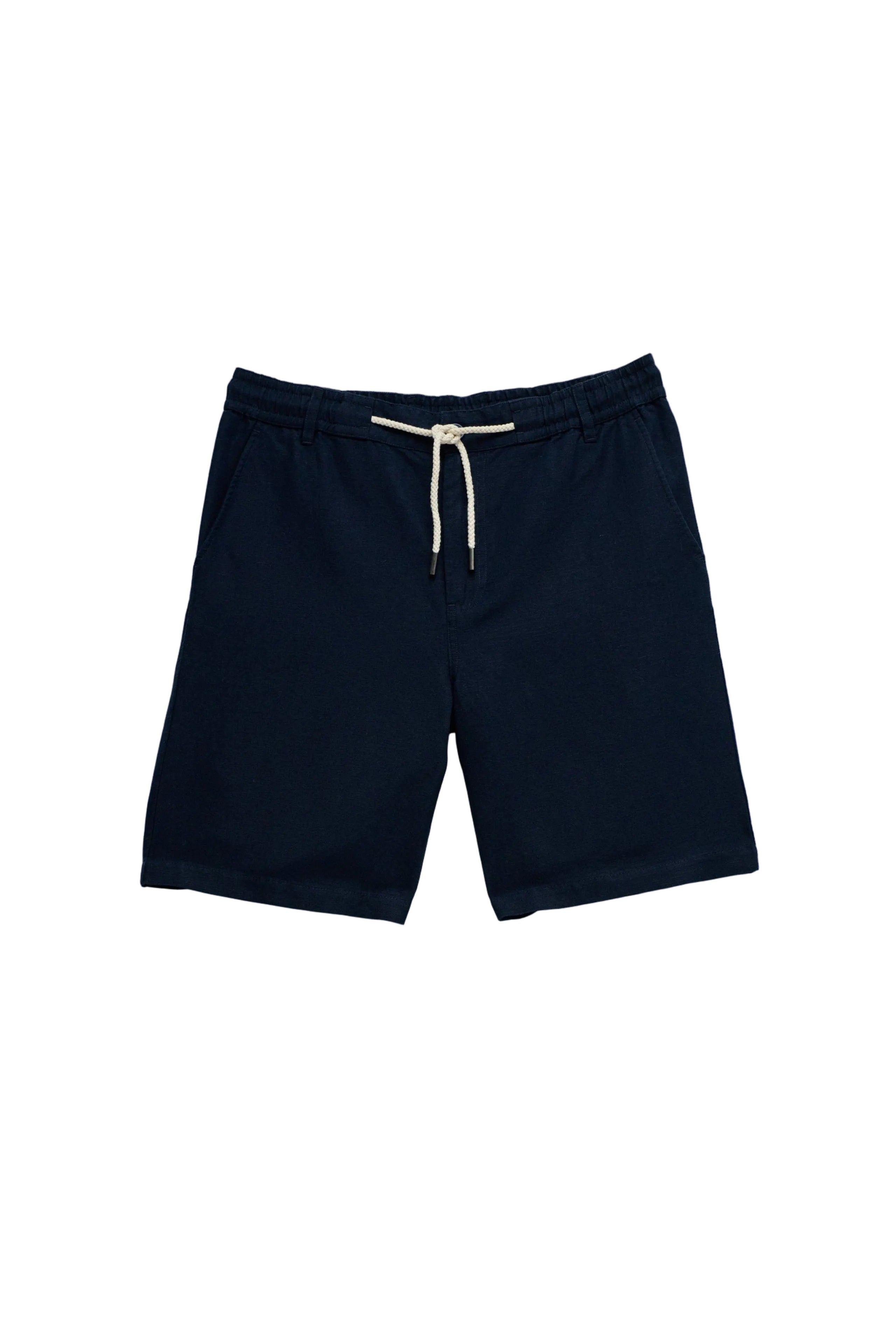 Cotton Linen Shorts in Dark Blue Shorts Salsa Jeans