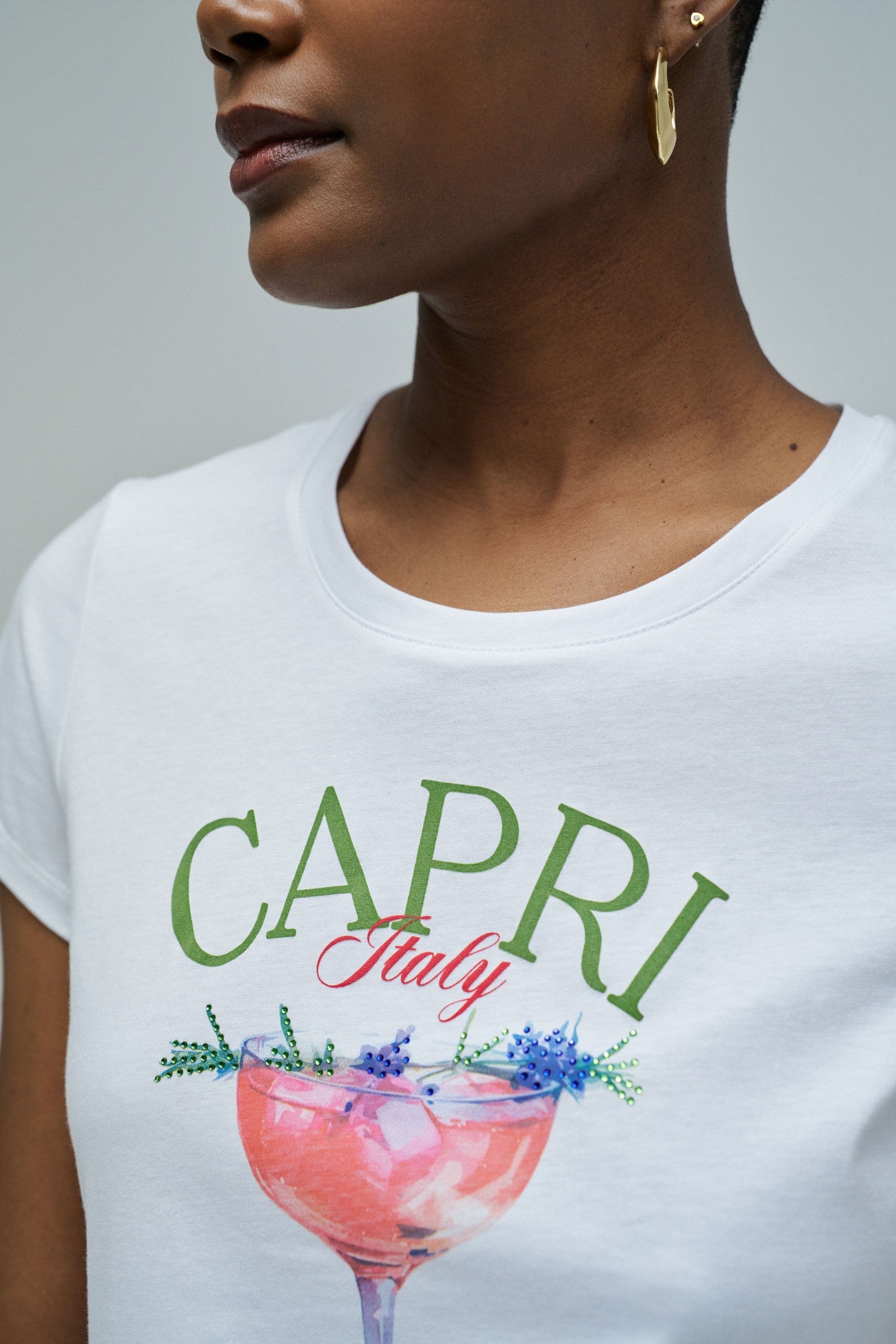 T-Shirt Loose Graphic in White T-Shirts Salsa Jeans
