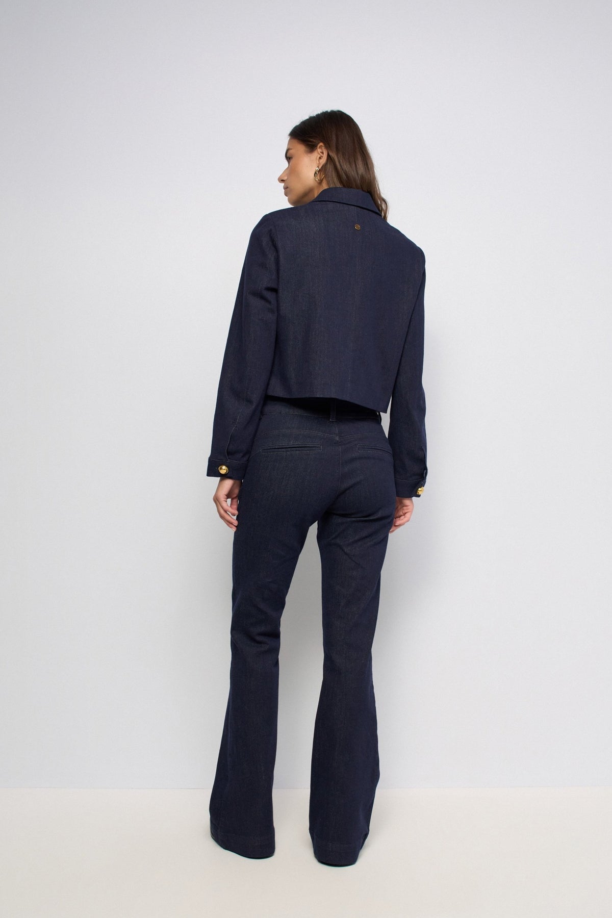 Jeansjacke mit Metallknöpfen in Dark Wash Jacken Salsa Jeans