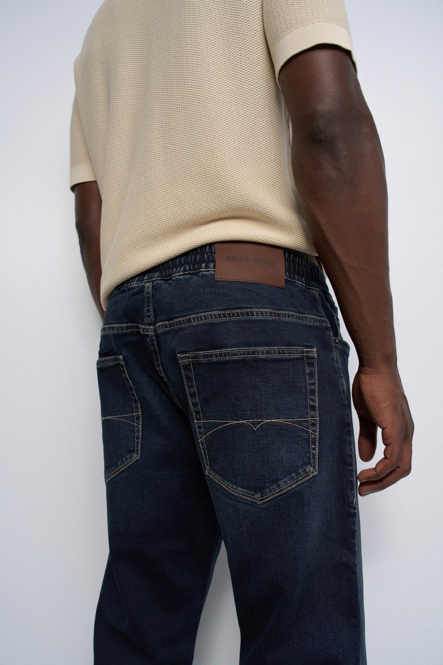 S-Active Joggers in Medium Light Jeans Salsa Jeans