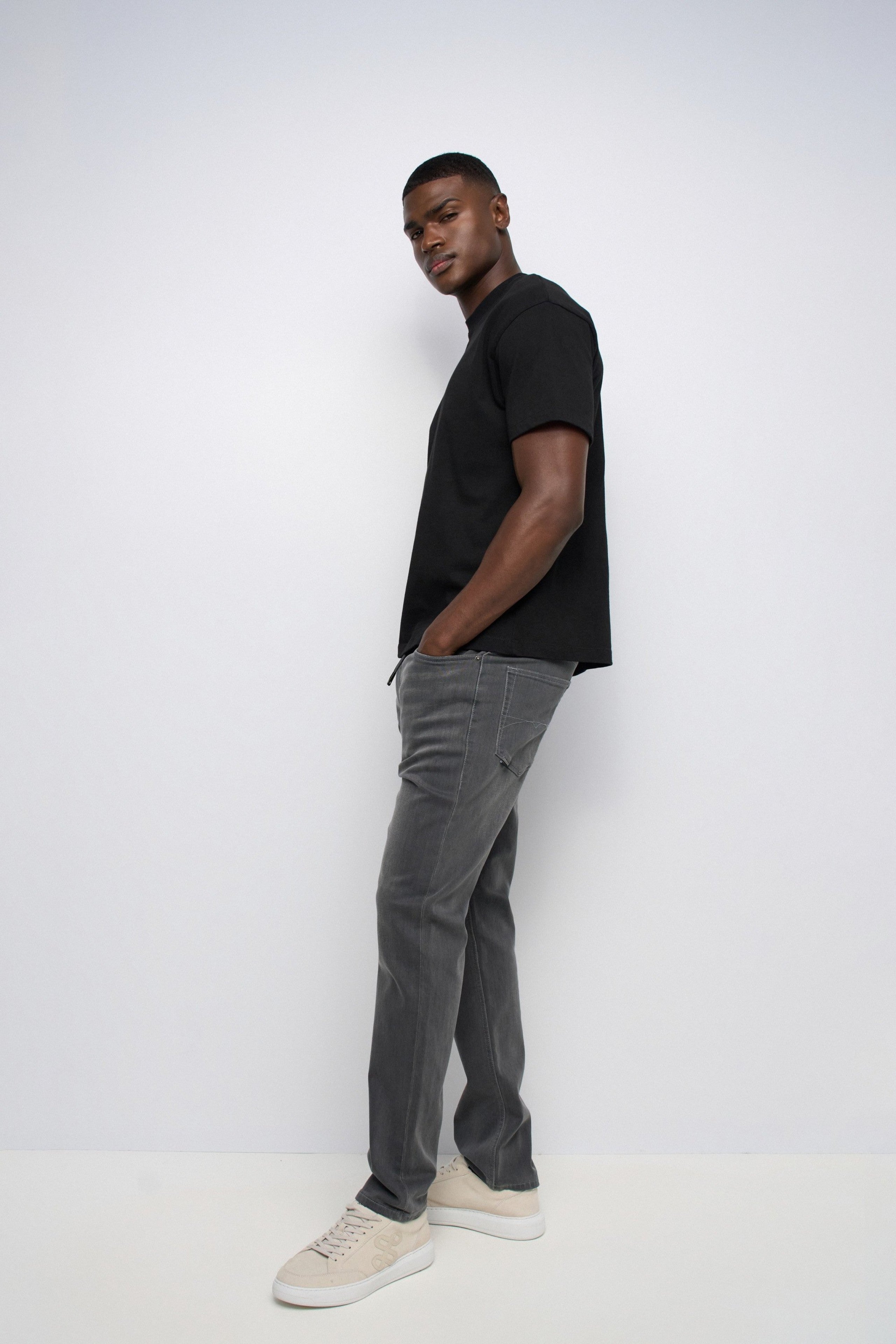 S-Active Joggers in Light Grey Jeans Salsa Jeans