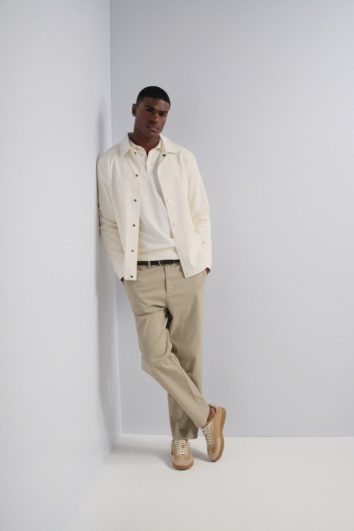 Relaxed Fit Chinohose in Medium Beige Hosen Salsa Jeans