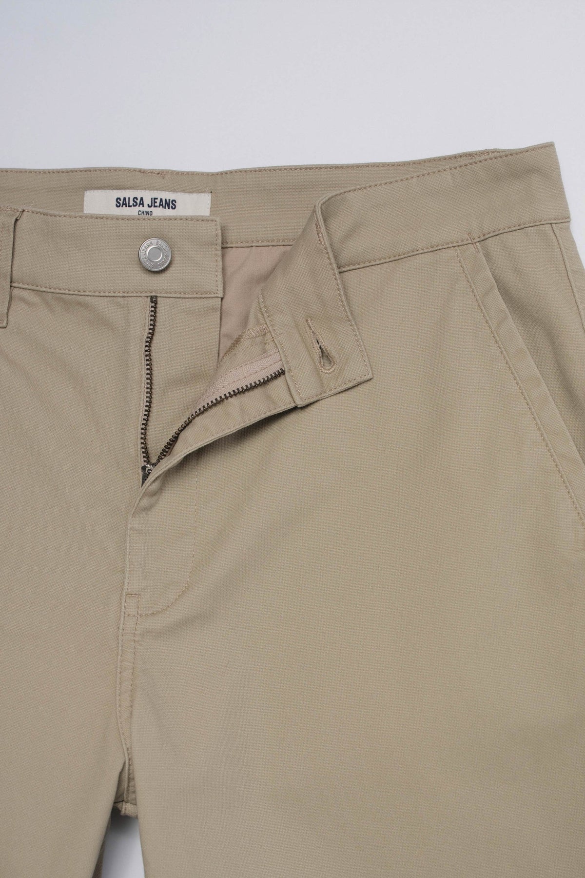 Relaxed Fit Chinohose in Medium Beige Hosen Salsa Jeans