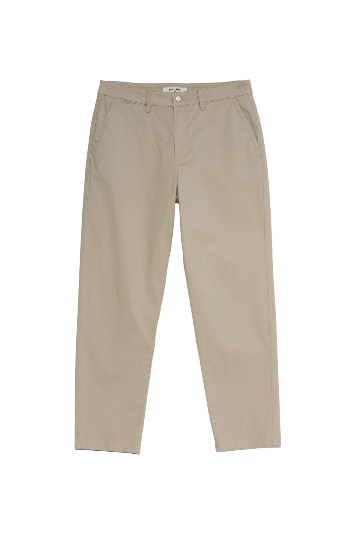 Relaxed Fit Chinohose in Medium Beige