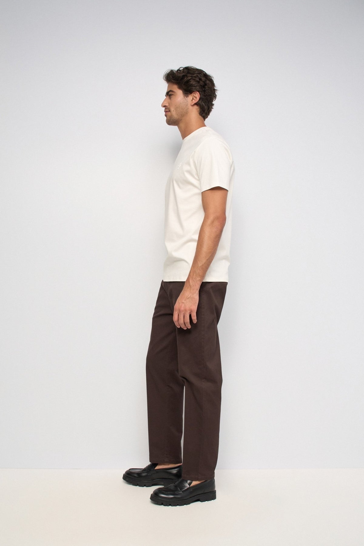 Relaxed Fit Chinohose in Dark Brown Hosen Salsa Jeans