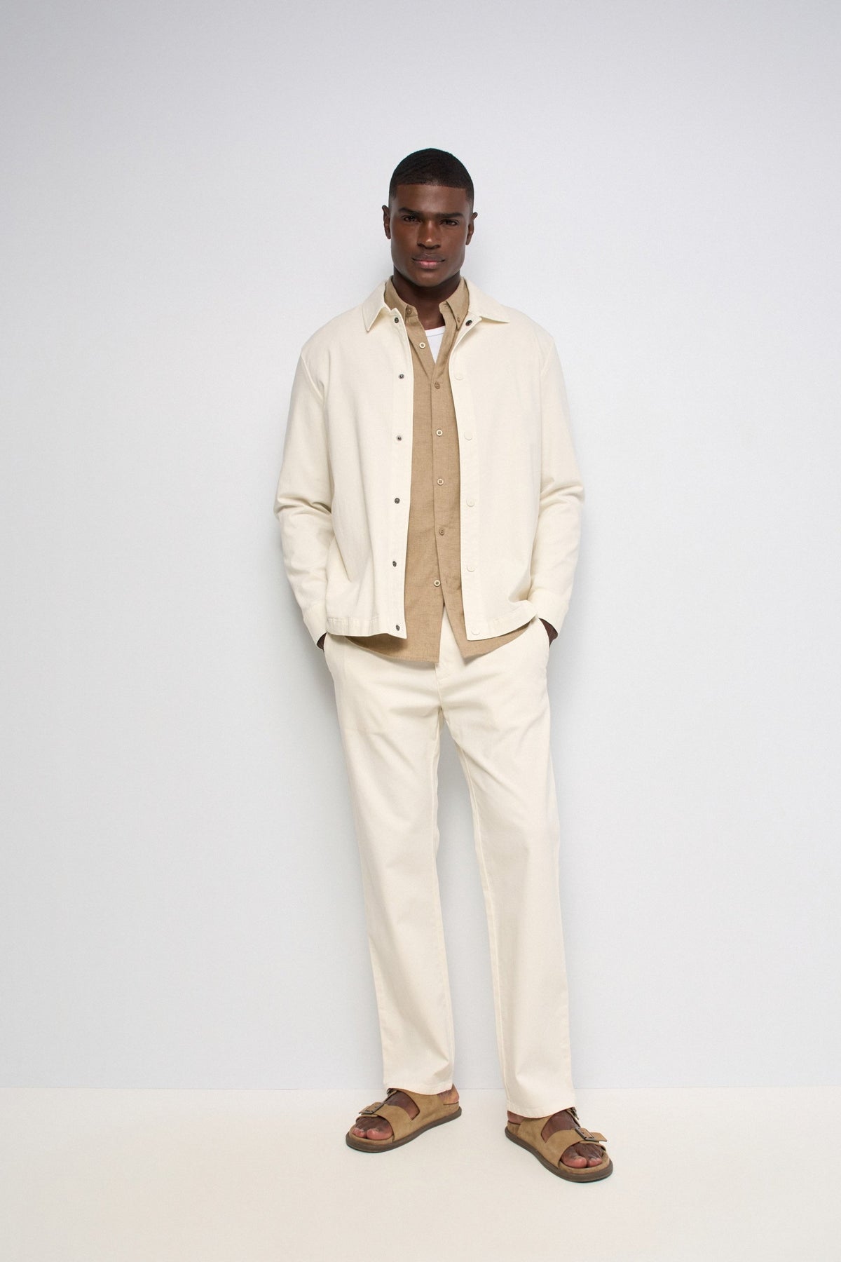 Joggers Pants in Light Beige Hosen Salsa Jeans
