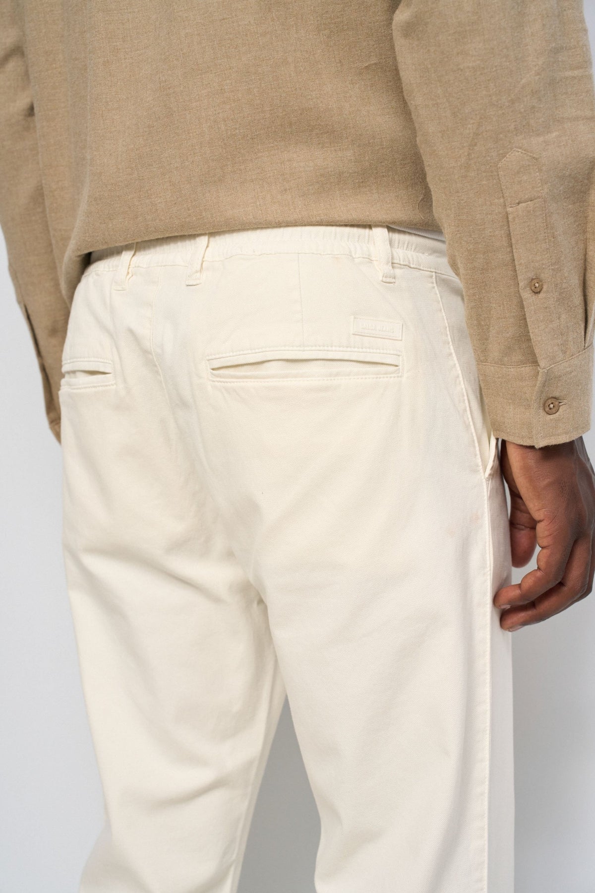 Joggers Pants in Light Beige Hosen Salsa Jeans