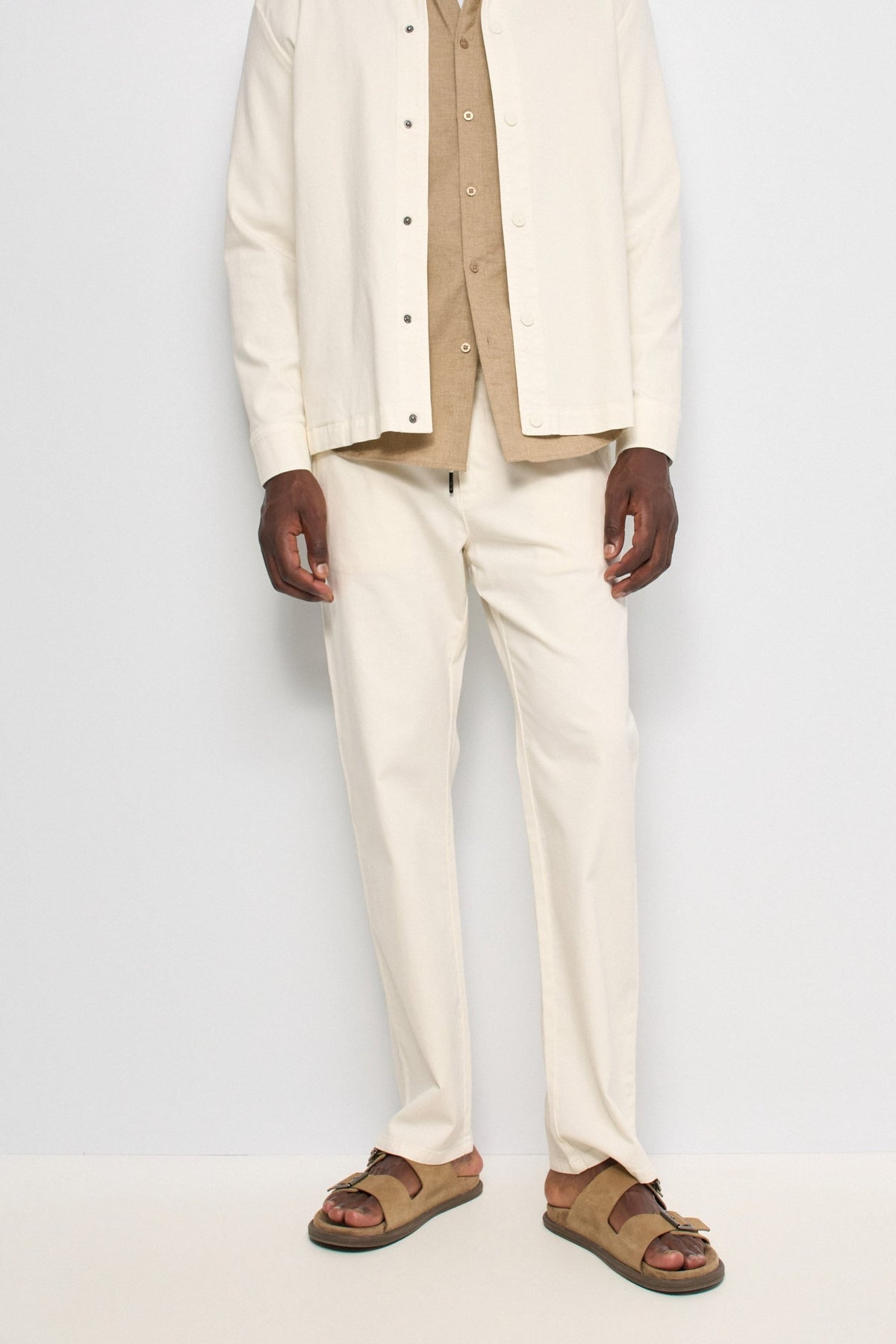 Joggers Pants in Light Beige Hosen Salsa Jeans