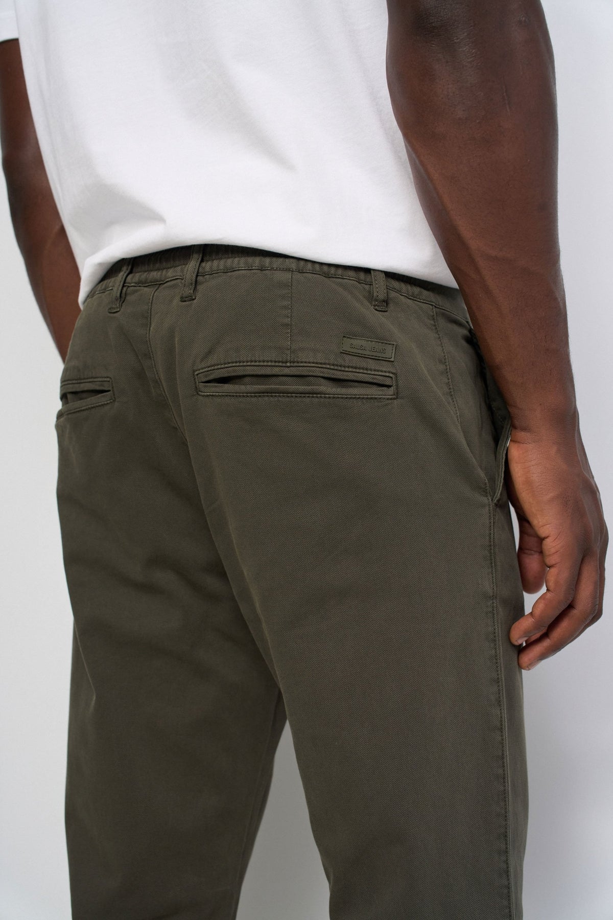 Joggers Pants in Dark Green Hosen Salsa Jeans