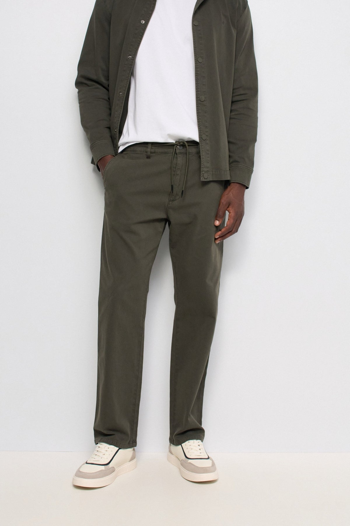 Joggers Pants in Dark Green Hosen Salsa Jeans