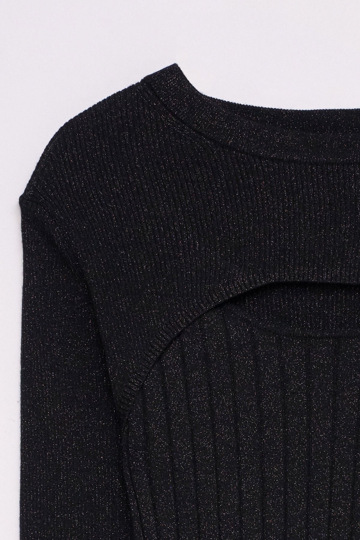 Lurex Strick Longsleeve in Black T-Shirts Salsa Jeans
