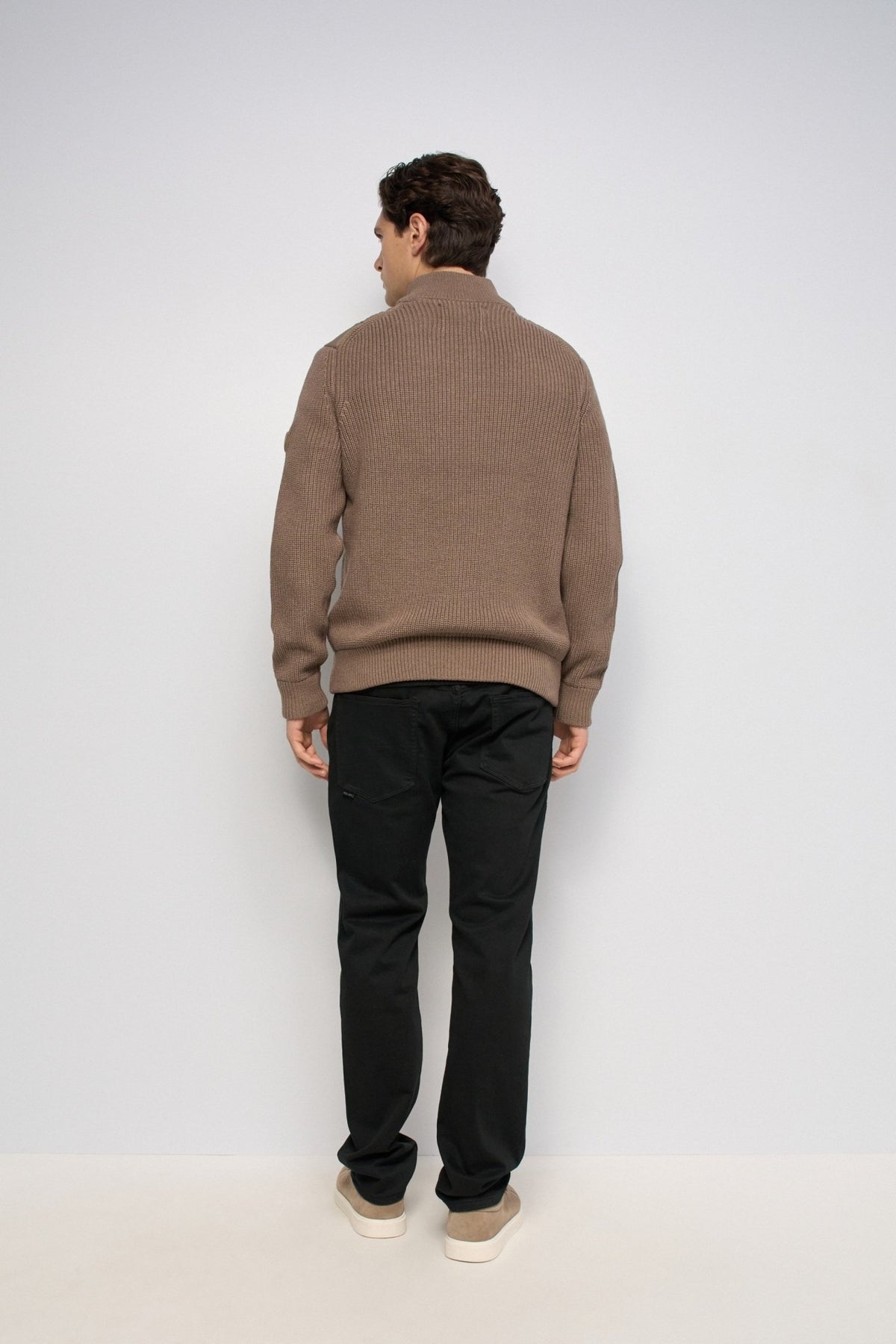 Strickjacke mit Steppdetails in Medium Beige Jacken Salsa Jeans