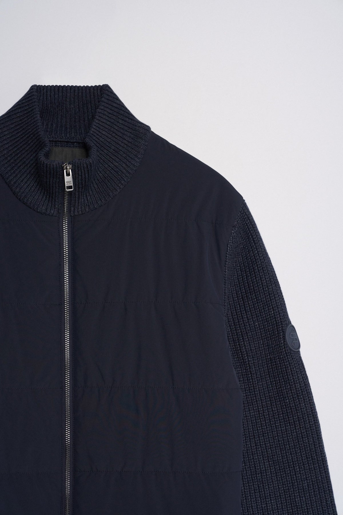 Strickjacke mit Steppdetails in Dark Blue