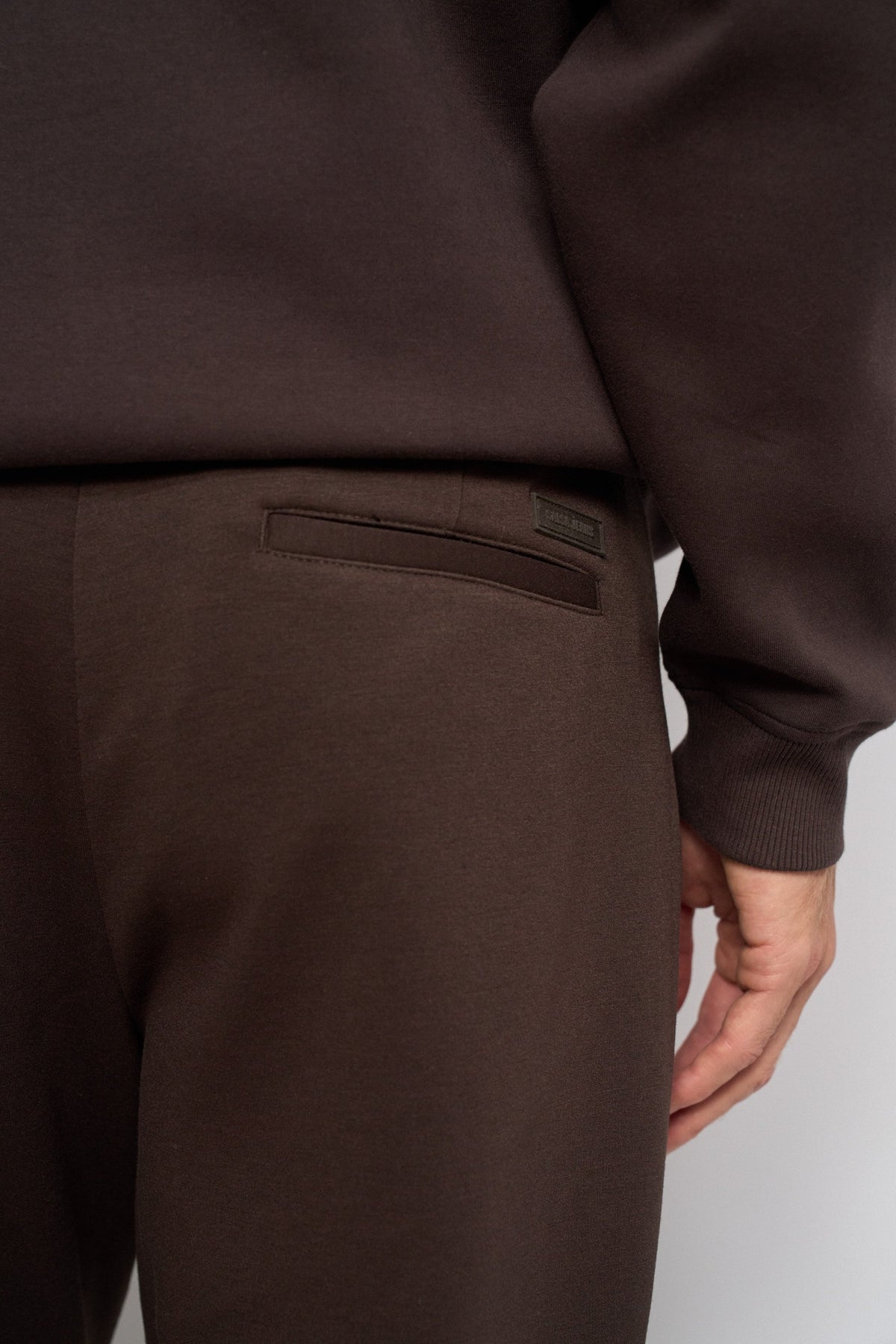 Wollmix Chino Regular Fit in Dark Brown Hosen Salsa Jeans