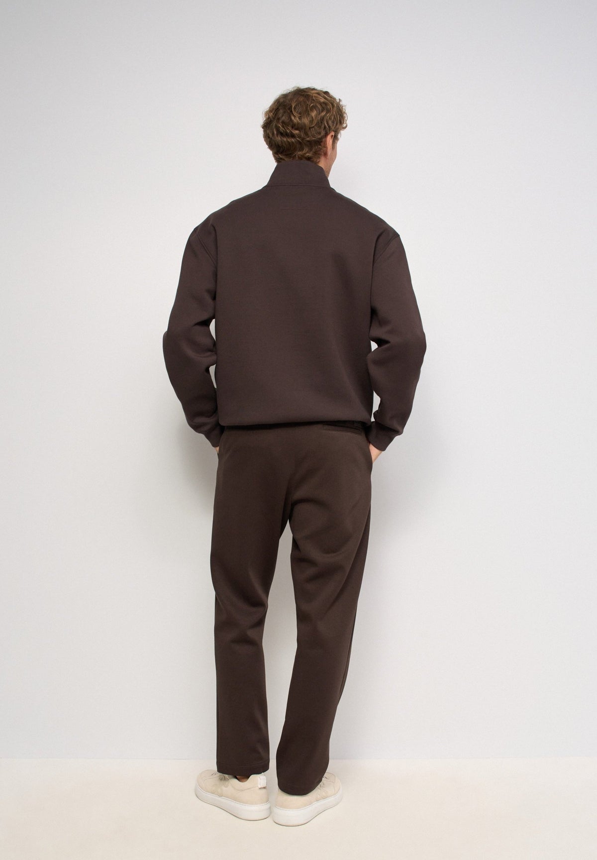 Wollmix Chino Regular Fit in Dark Brown Hosen Salsa Jeans