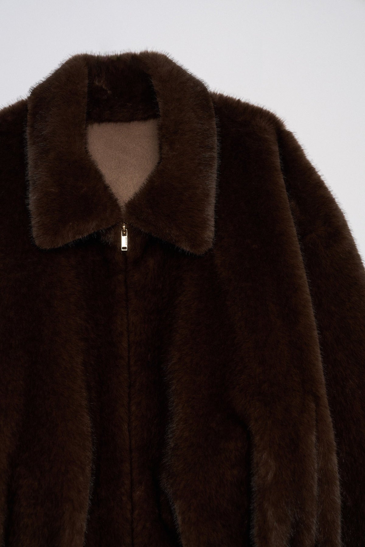 Faux Fur Bomberjacke in Dark Brown V1 Jacken Salsa Jeans