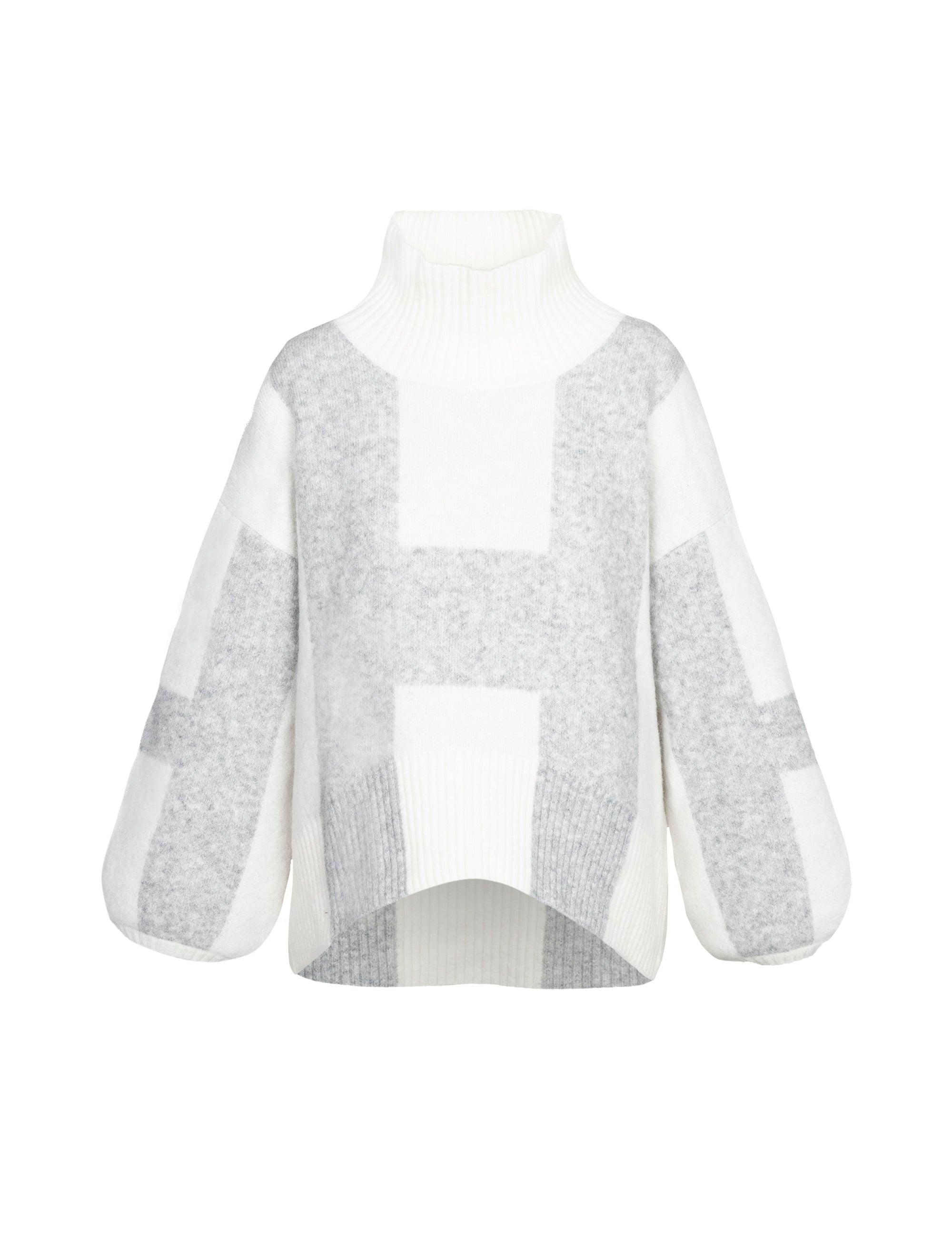 ISA Sweater in Offwhite/grey Pullover Hést   