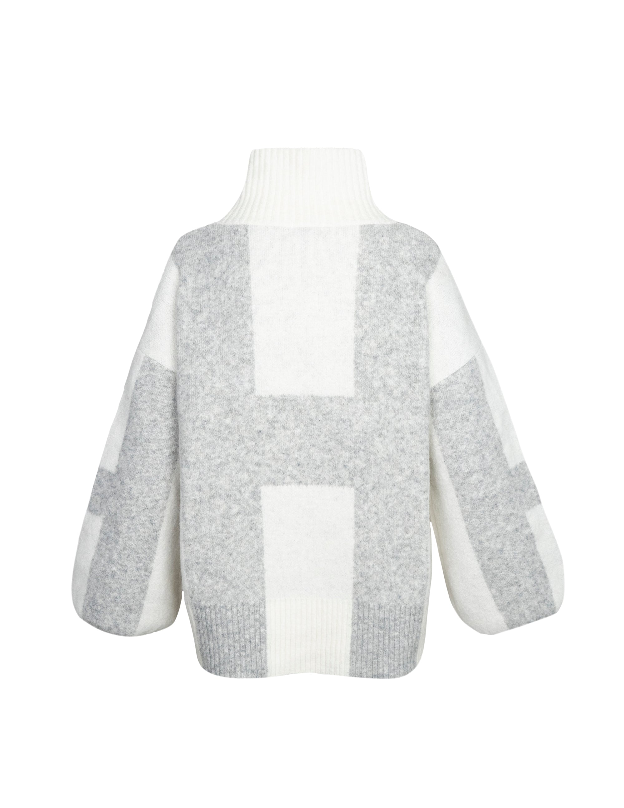 ISA Sweater in Offwhite/grey Pullover Hést   