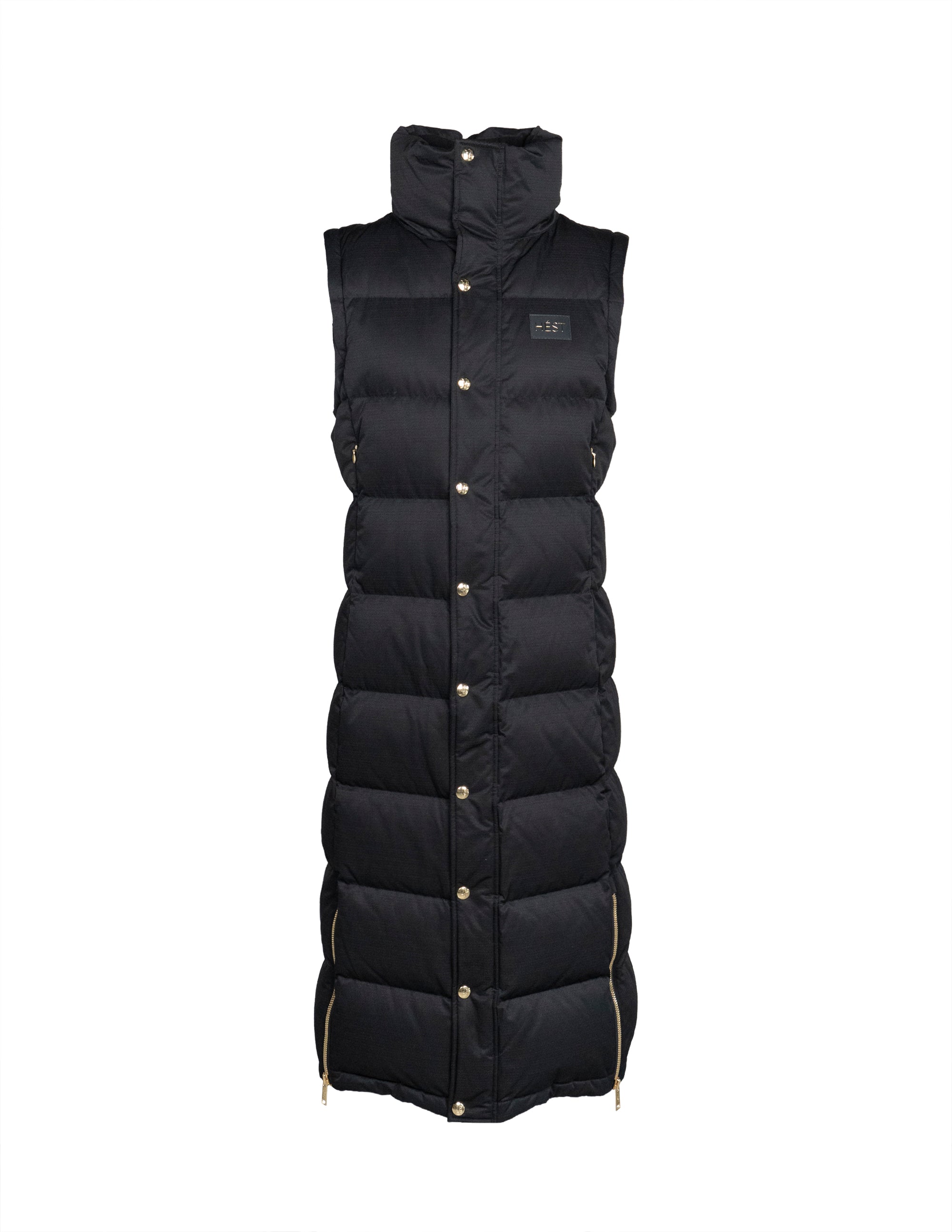 EDDA 2in1 Down Coat/ Vest in Black Jacken Hést   