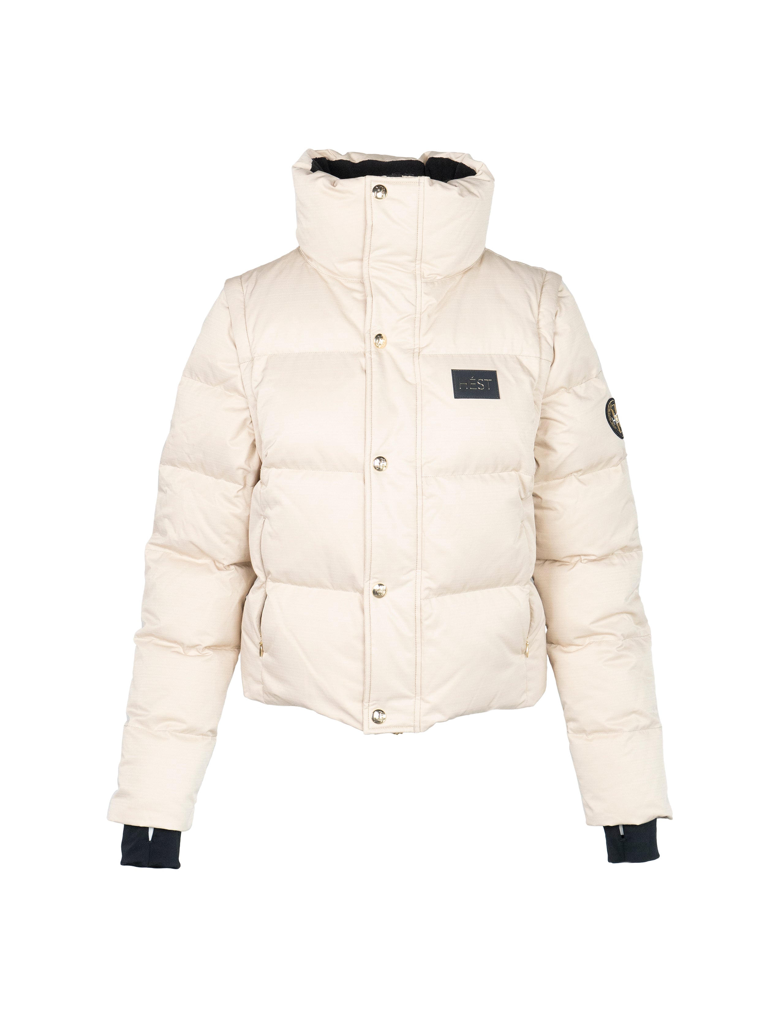 EDDA 2in1 Down Jacket/ Vest in Beige Jacken Hést   