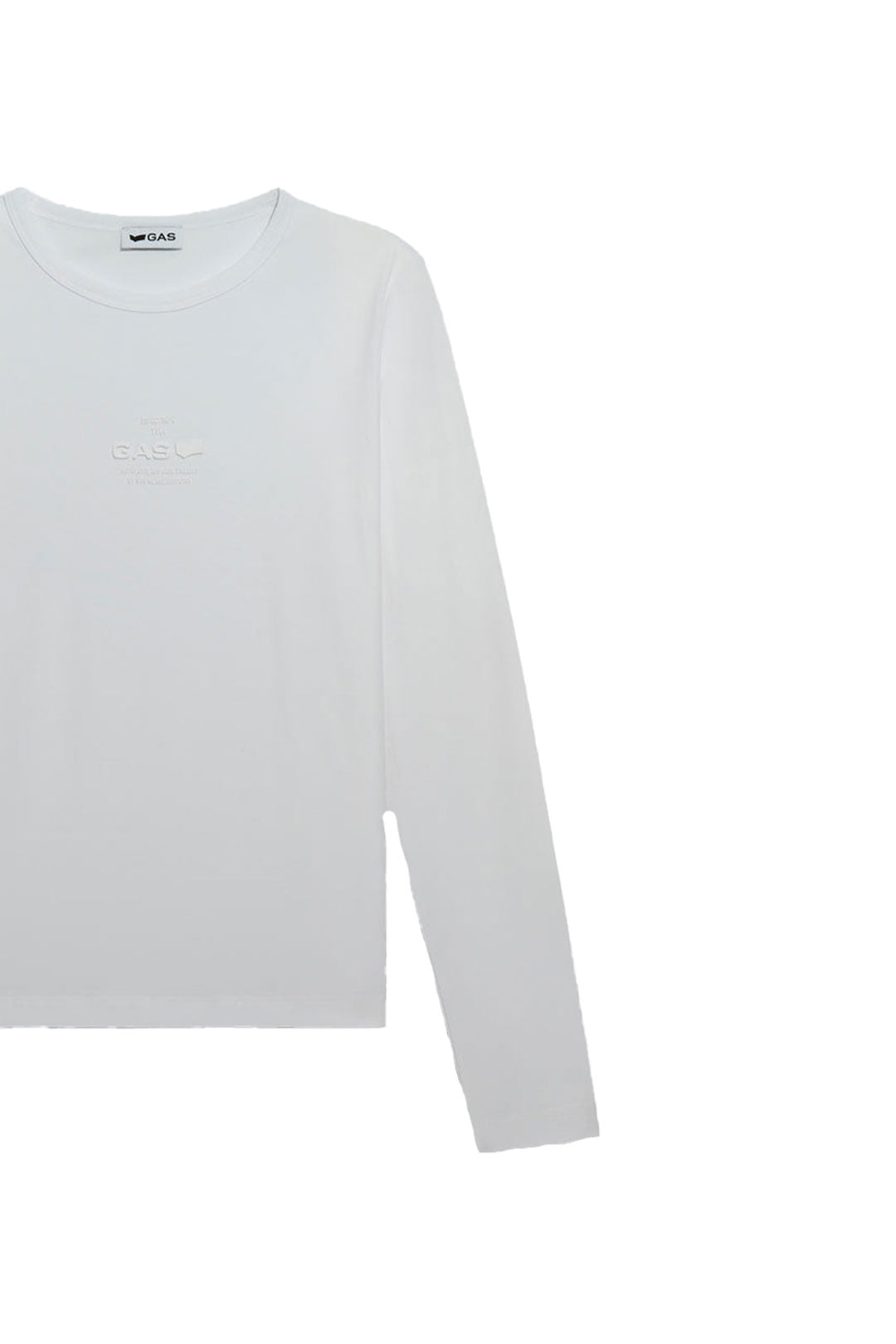 Hanike M/L"Gas Logo" in White Sweatshirts GAS   