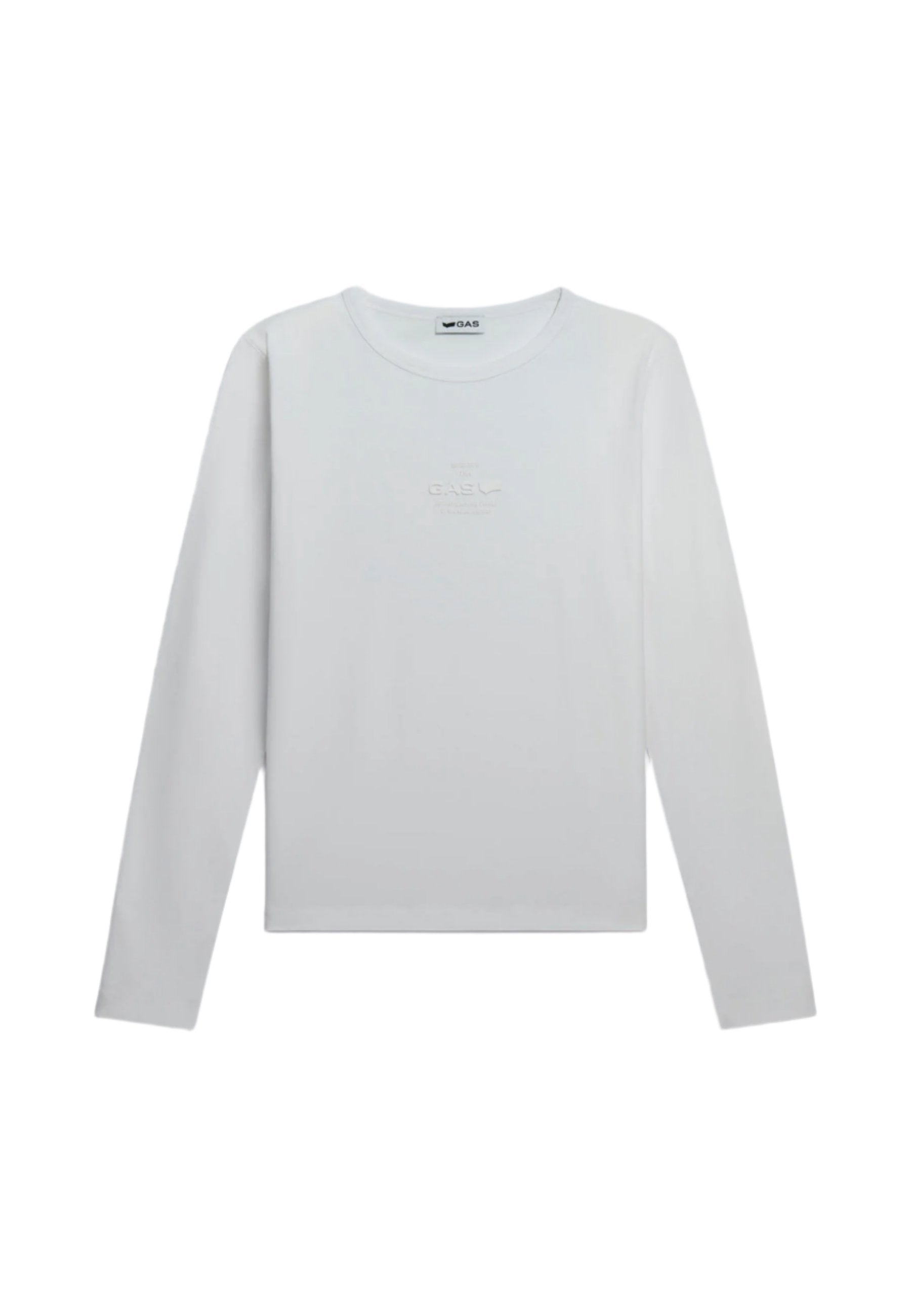 Hanike M/L"Gas Logo" in White Sweatshirts GAS   