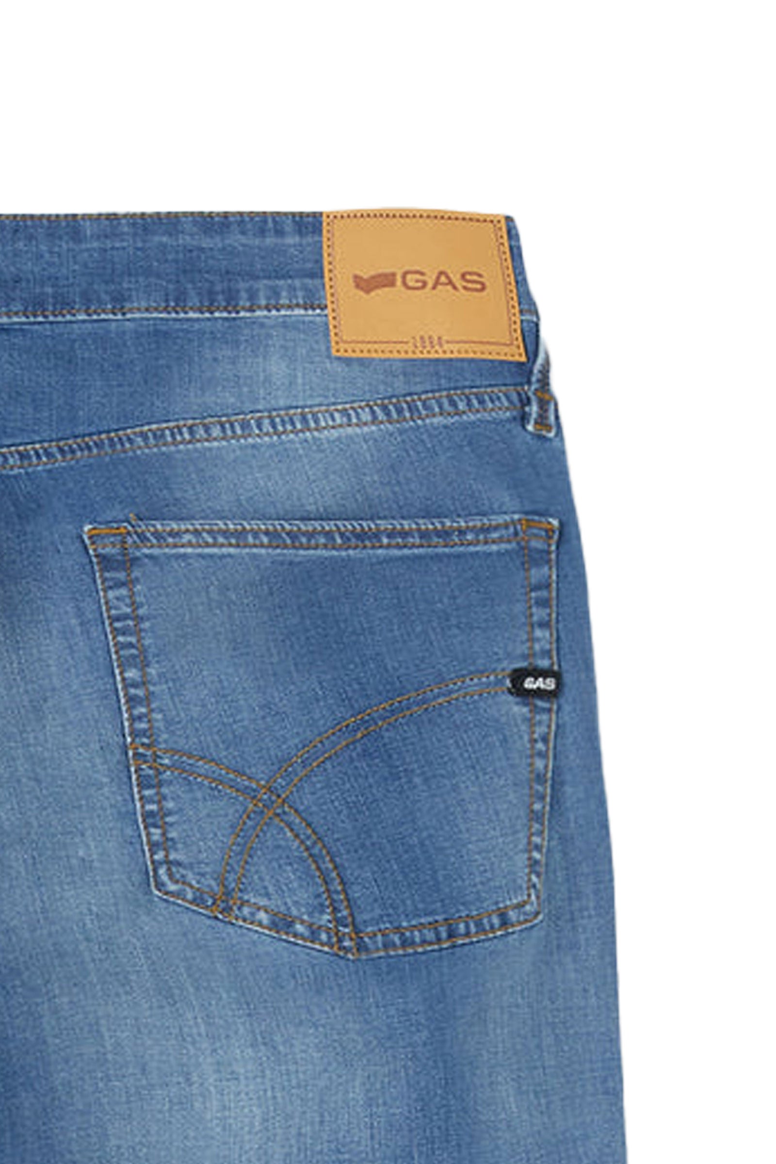 Albert Simple Rev 5 Pocket in Light Medium Jeans GAS   