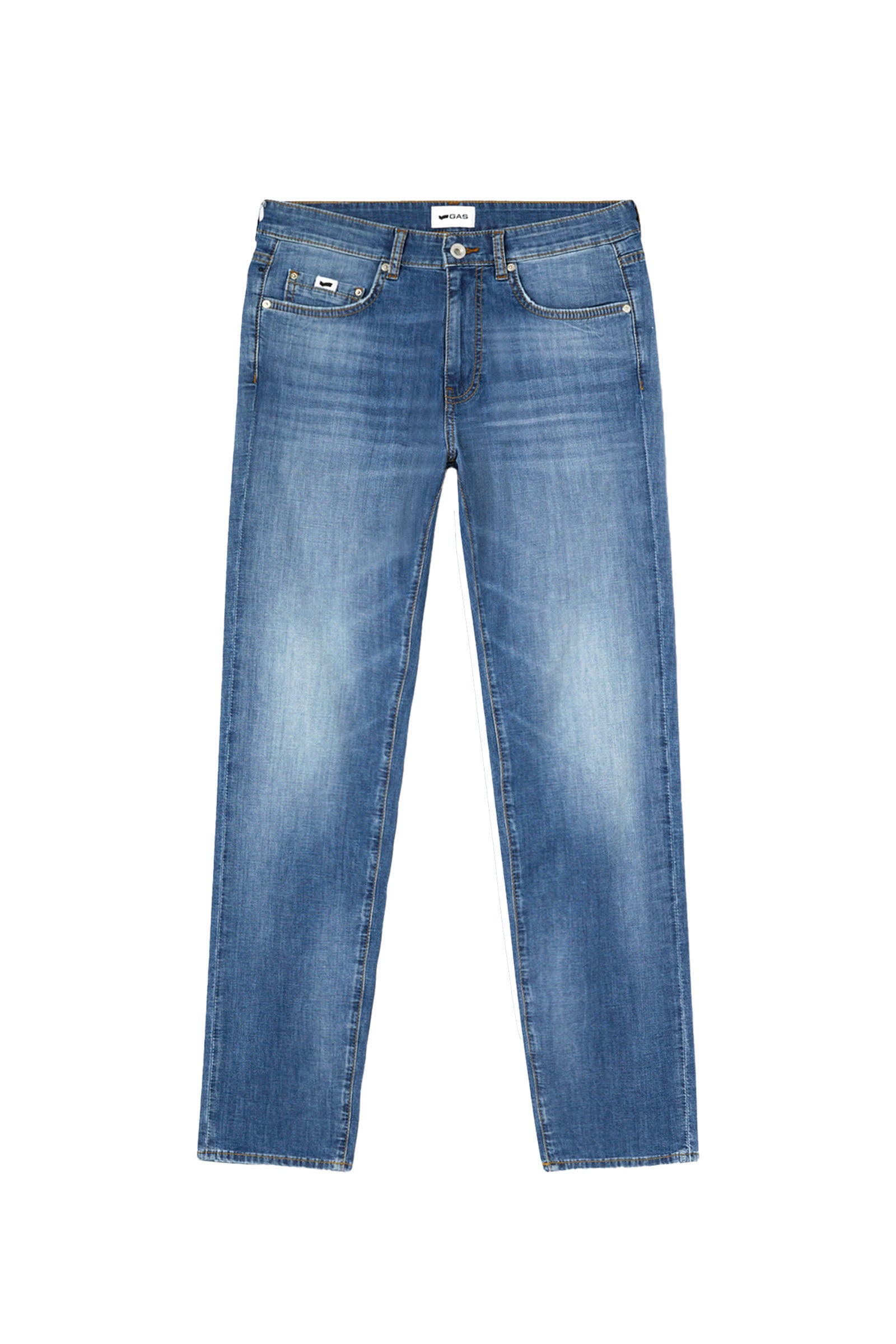 Albert Simple Rev 5 Pocket in Light Medium Jeans GAS   