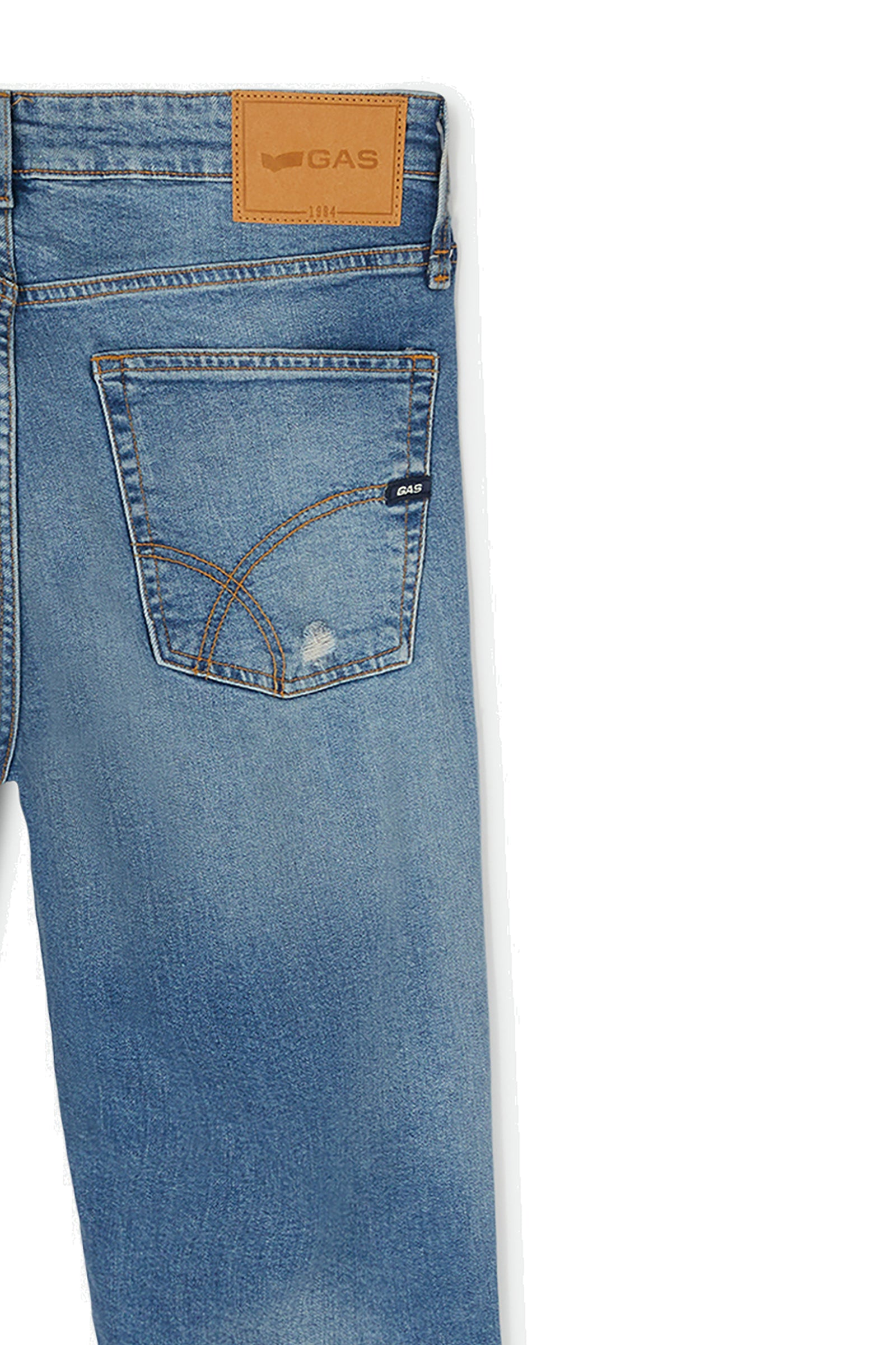 Albert Simple Rev 5 Pocket in Dirty Light Use Jeans GAS   