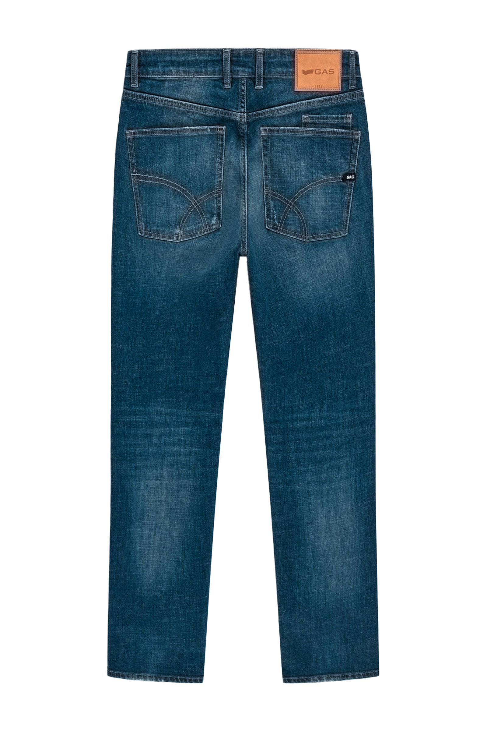 Albert Plus in Darkblue Repair Jeans GAS   